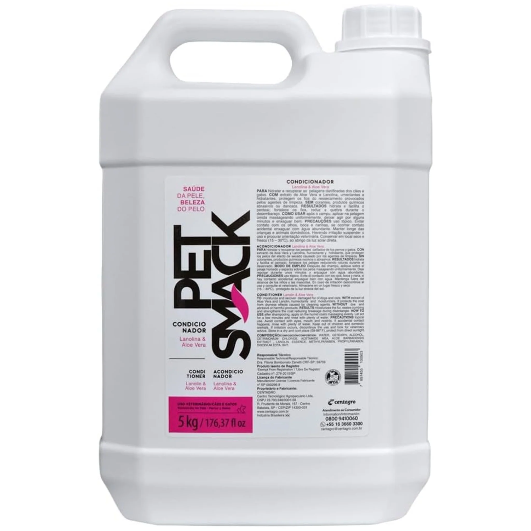 Acondicionador Profesional Pet Smack para Perros y Gatos | Pelo Suave, Brillante y Saludable - Image 2