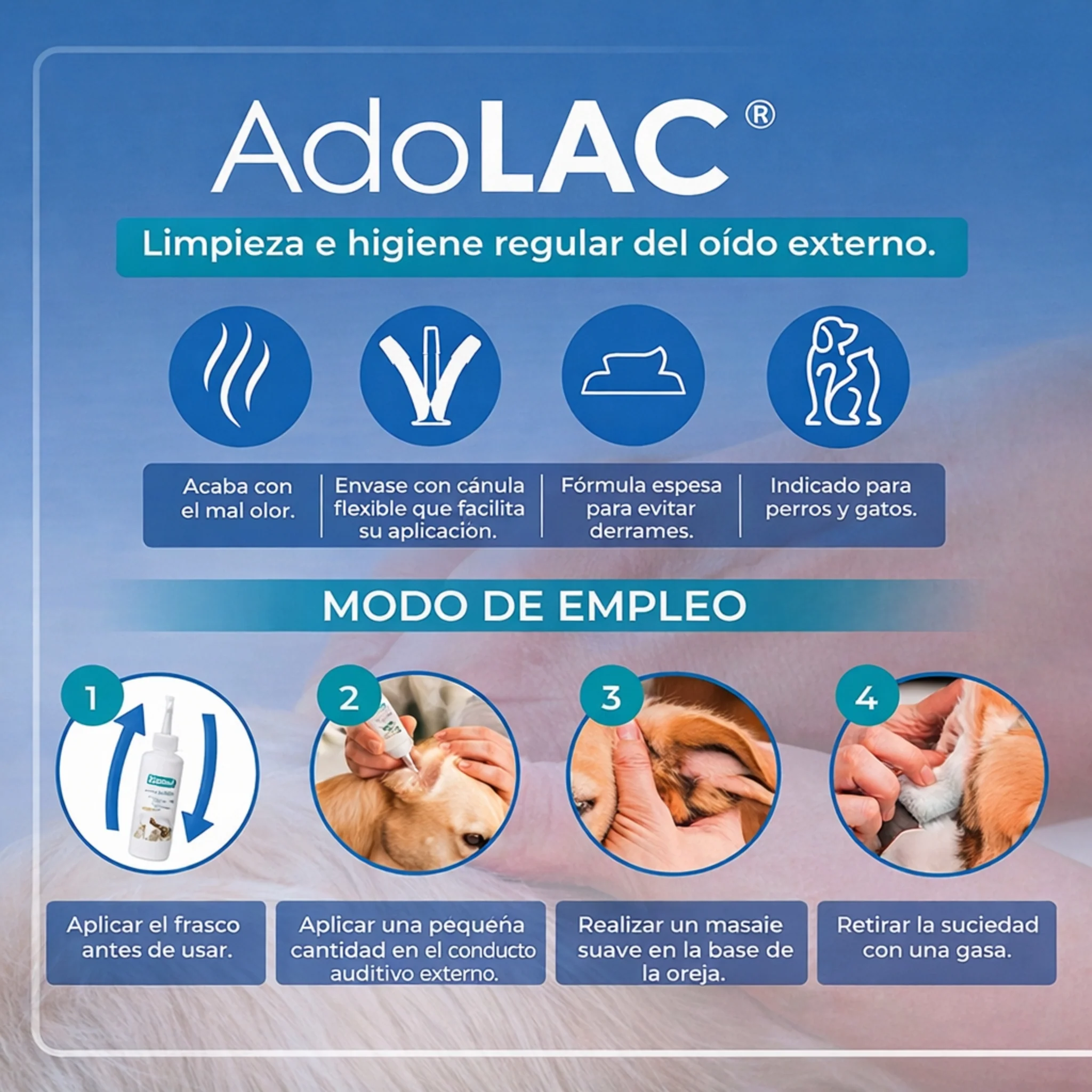 Adolac® – Limpiador Auricular para Perros y Gatos - Image 3