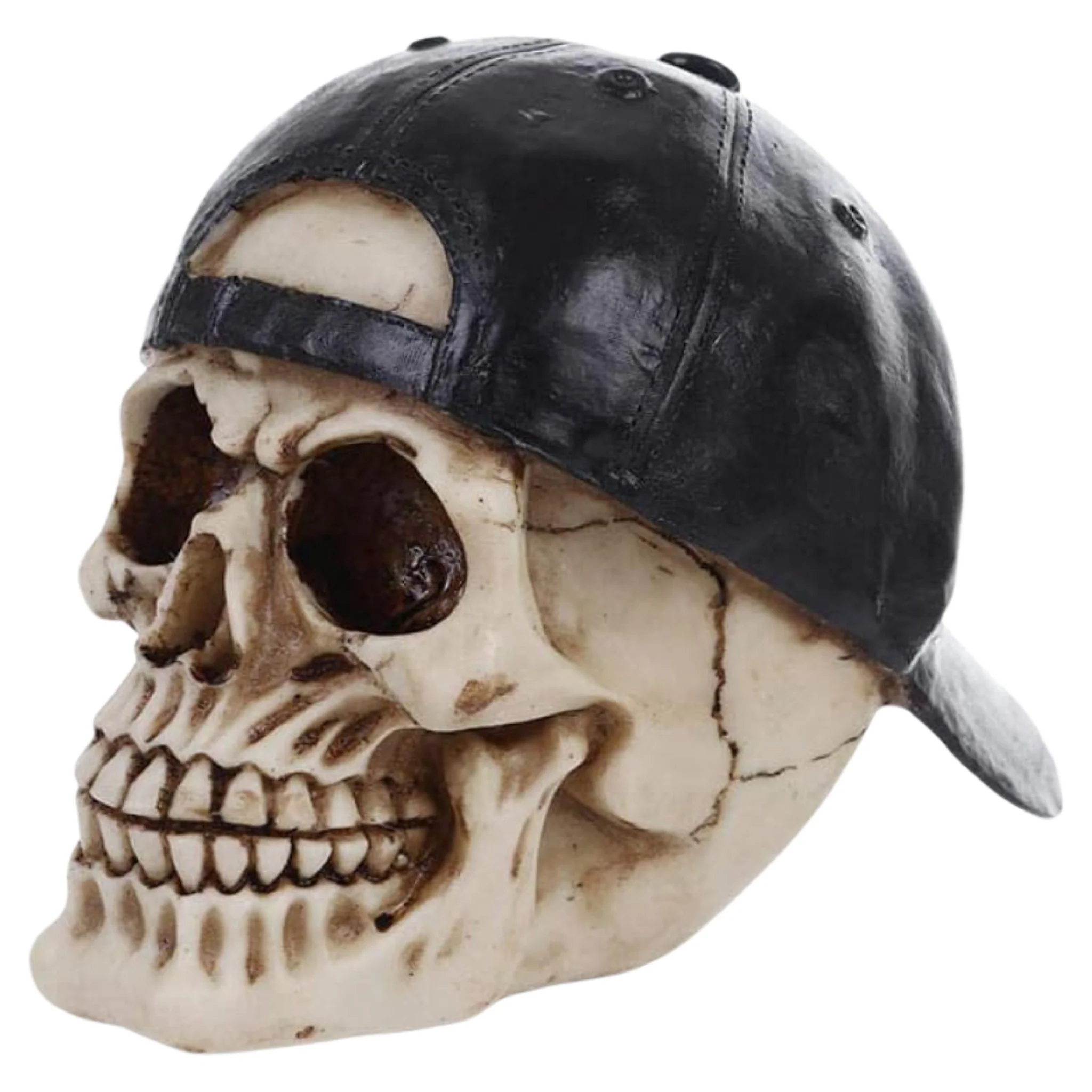 Adorno de Resina – Calavera con Gorra de Visera - Image 2
