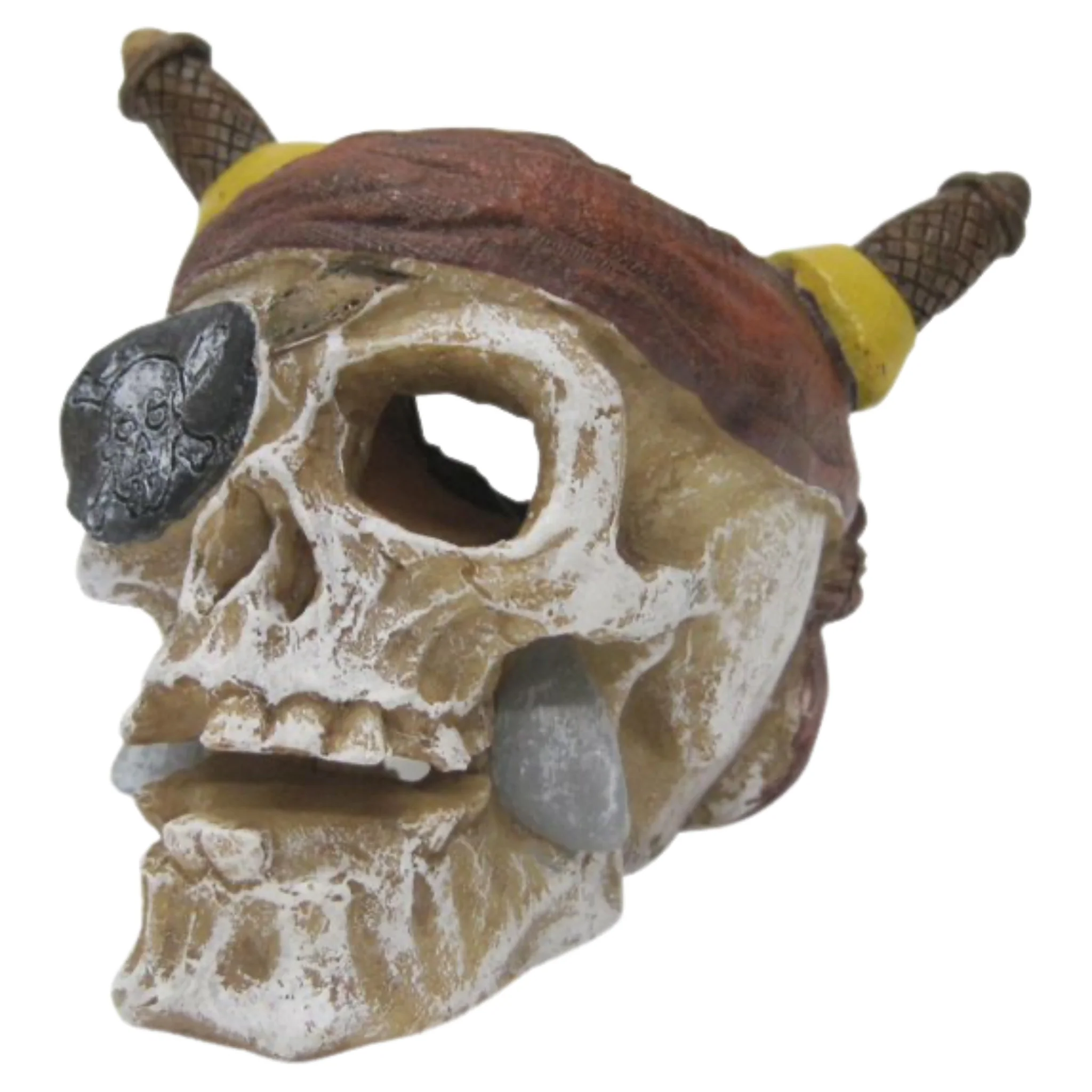 Adorno de Resina – Calavera Pirata GRANDE