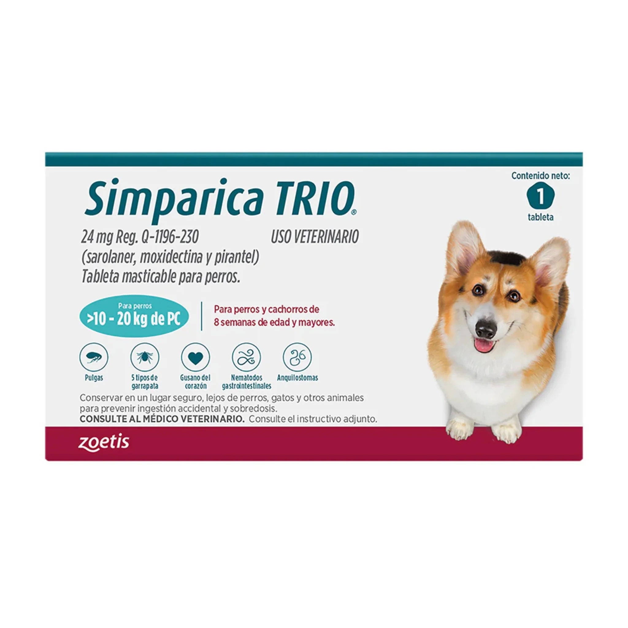 Simparica Trio antiparasitario externo interno - Image 4