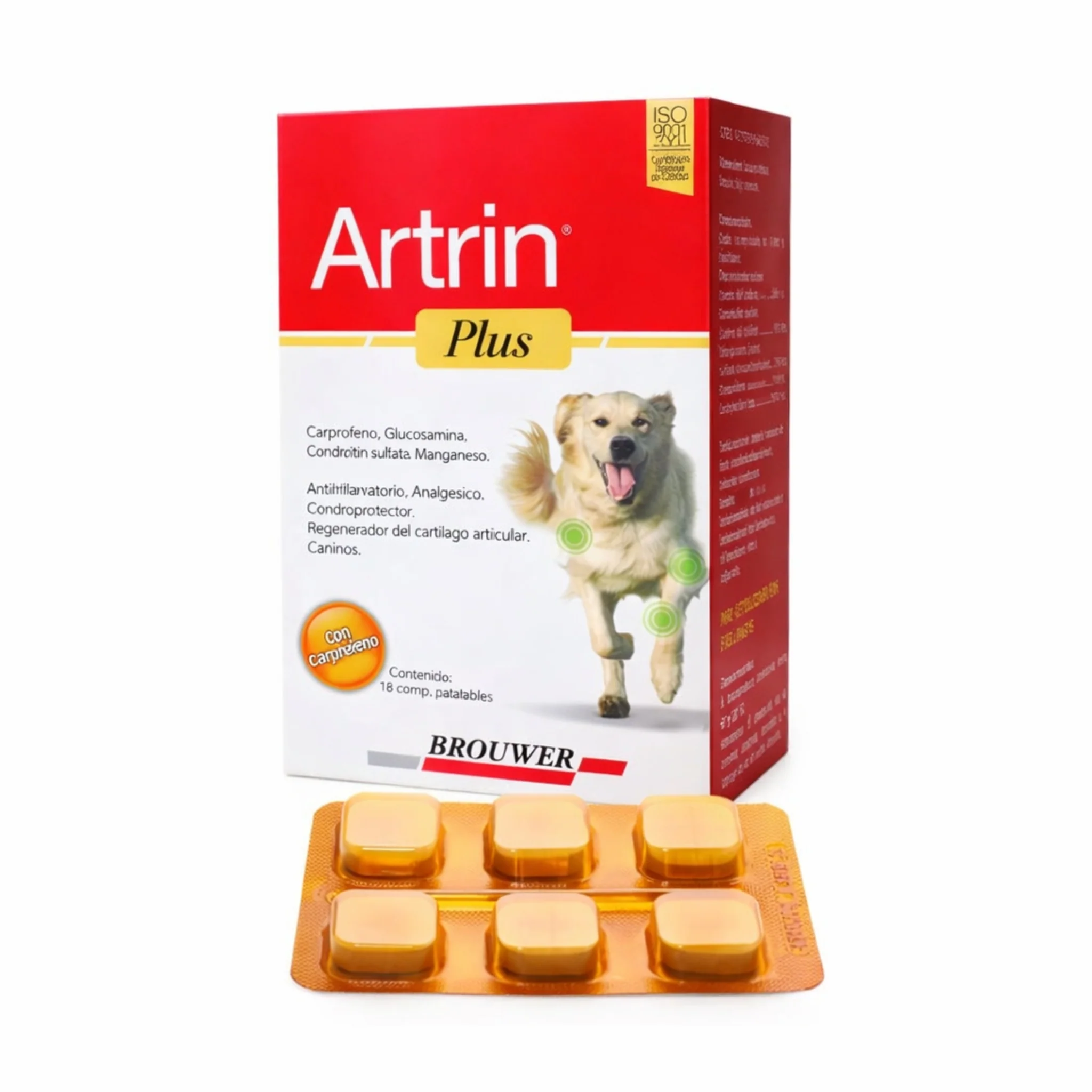 Artrin Plus 18 tabs - Condroprotector y Antiinflamatorio para Perros
