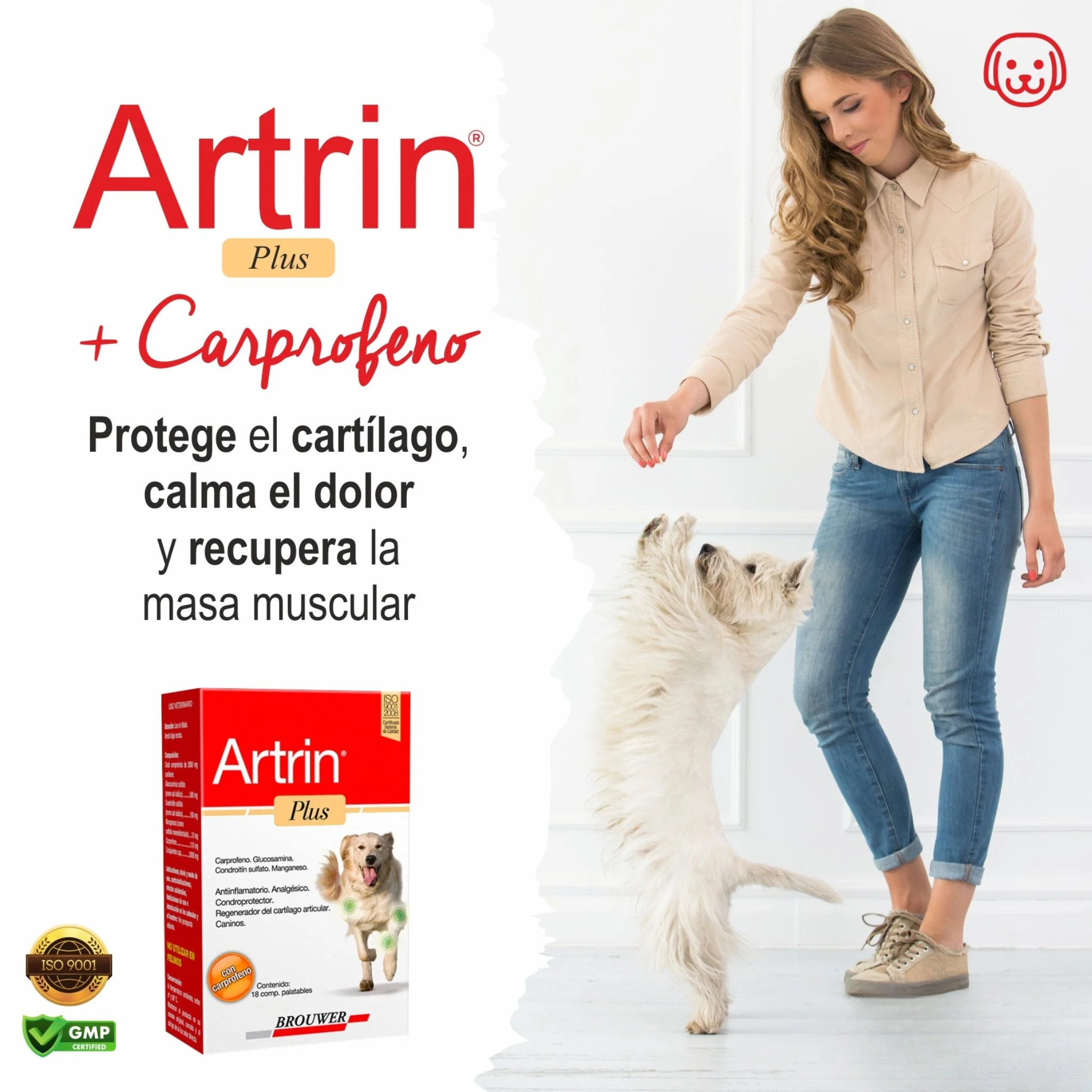 Artrin Plus 18 tabs - Condroprotector y Antiinflamatorio para Perros - Image 3