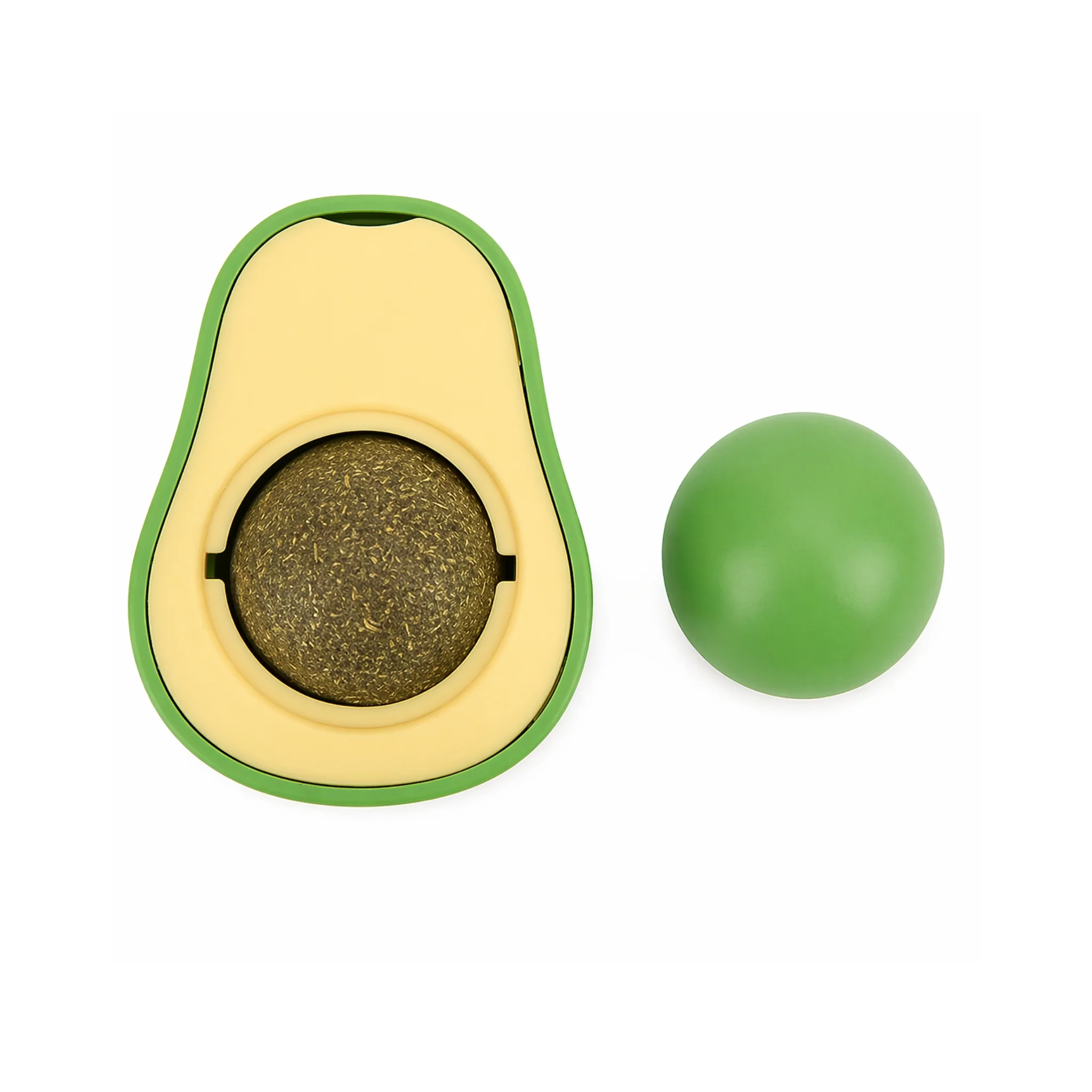 Avocado Catnip para Gatos – Juguete Interactivo con Esfera Giratoria