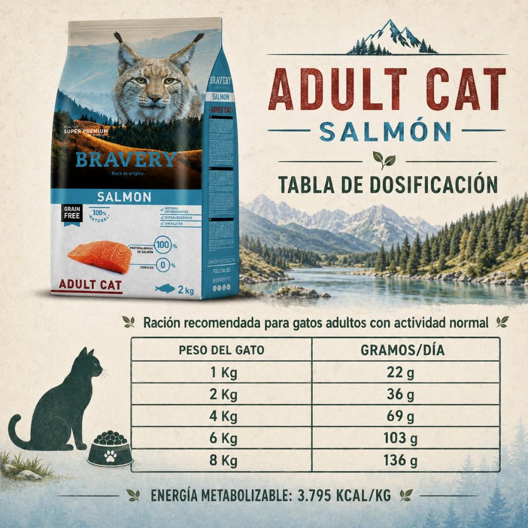 BRAVERY Salmón Adulto Cat - Image 4