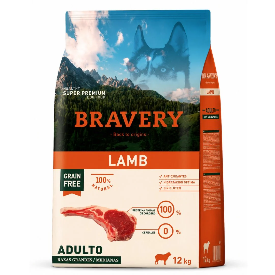BRAVERY Cordero Adulto Razas Medianas y Grandes