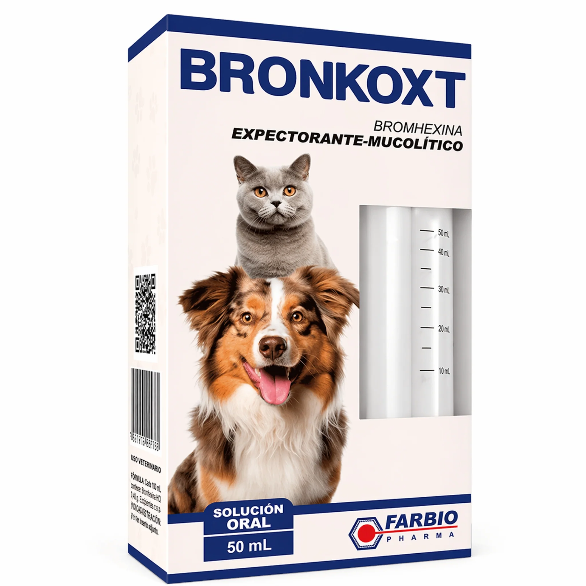 Bronkoxt® – Expectorante Mucolítico para Problemas Respiratorios en Perros y Gatos