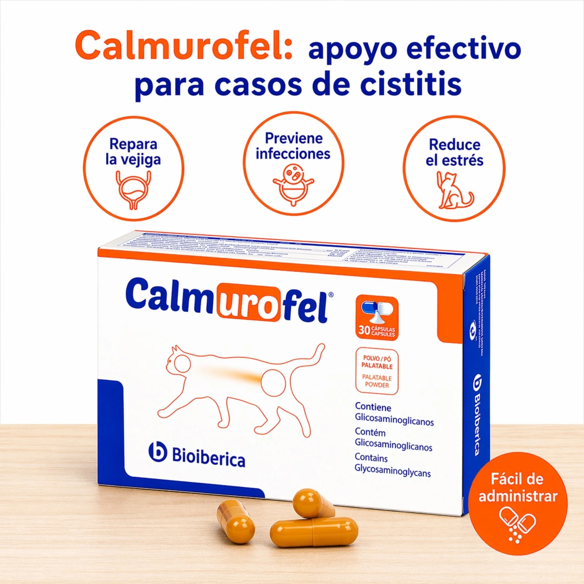 Calmurofel – Suplemento Urinario para Gatos (Salud del Tracto Urinario) - Image 2