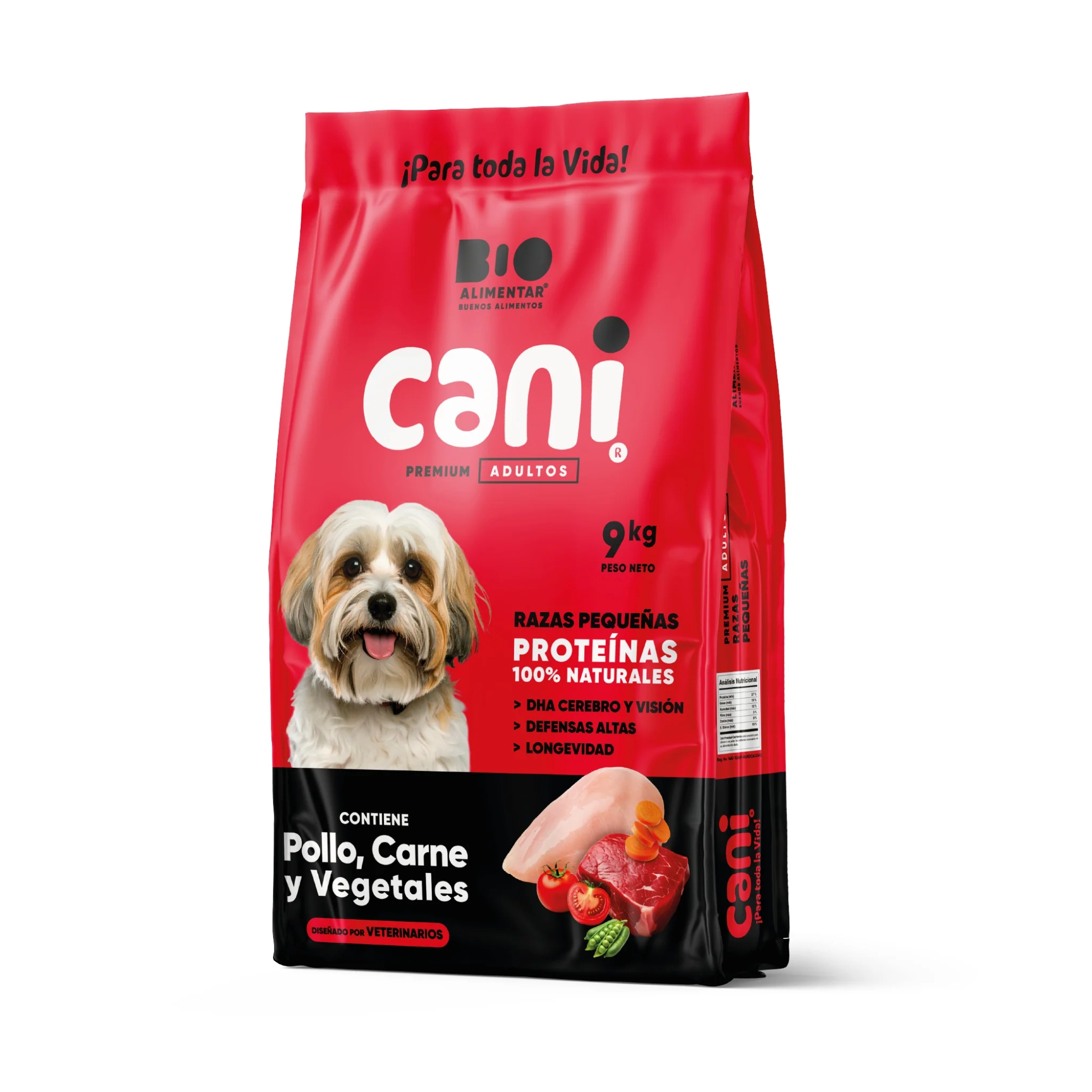 Cani Premium Adultos Razas Pequeñas 9 kg – Proteínas Naturales para Perros