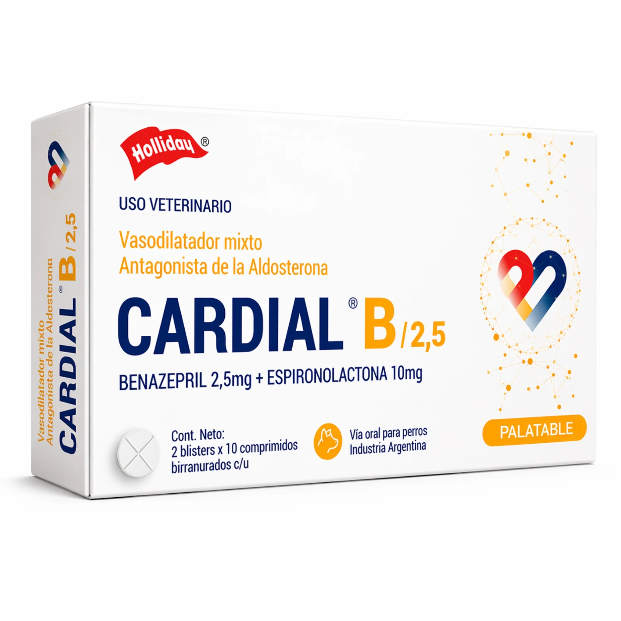 Cardial B® 2.5 mg – Protector cardíaco para perros