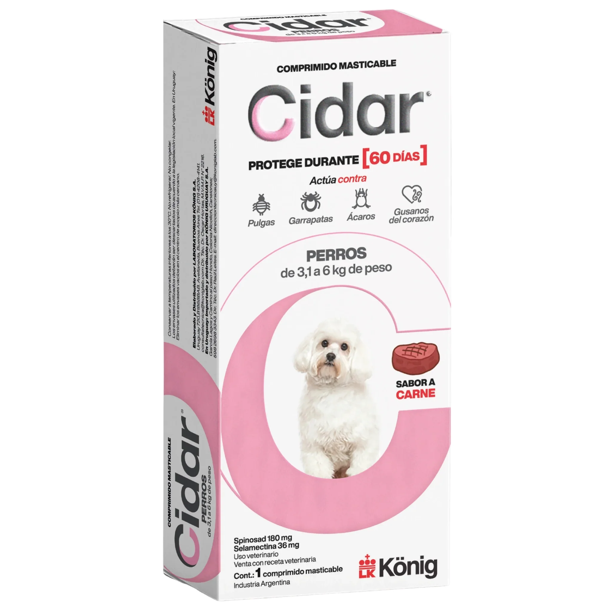 Cidar Antiparasitario para Perros y Gatos – Protección por 60 Días - Image 3