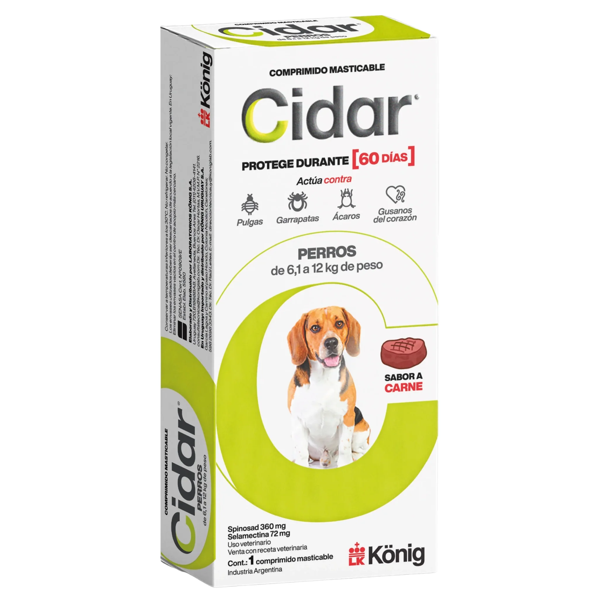 Cidar Antiparasitario para Perros y Gatos – Protección por 60 Días - Image 4