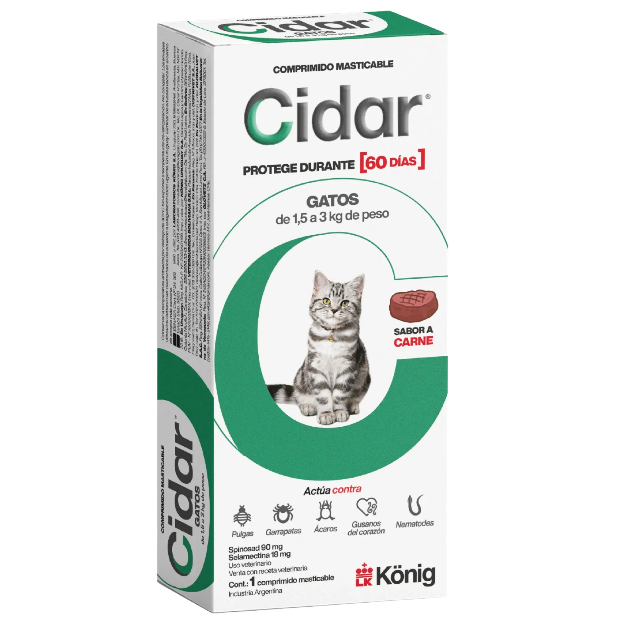 Cidar Antiparasitario para Perros y Gatos – Protección por 60 Días - Image 7