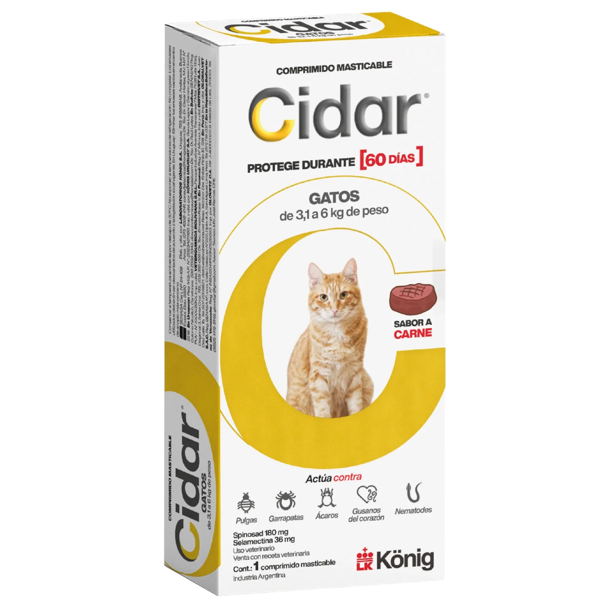 Cidar Antiparasitario para Perros y Gatos – Protección por 60 Días - Image 8