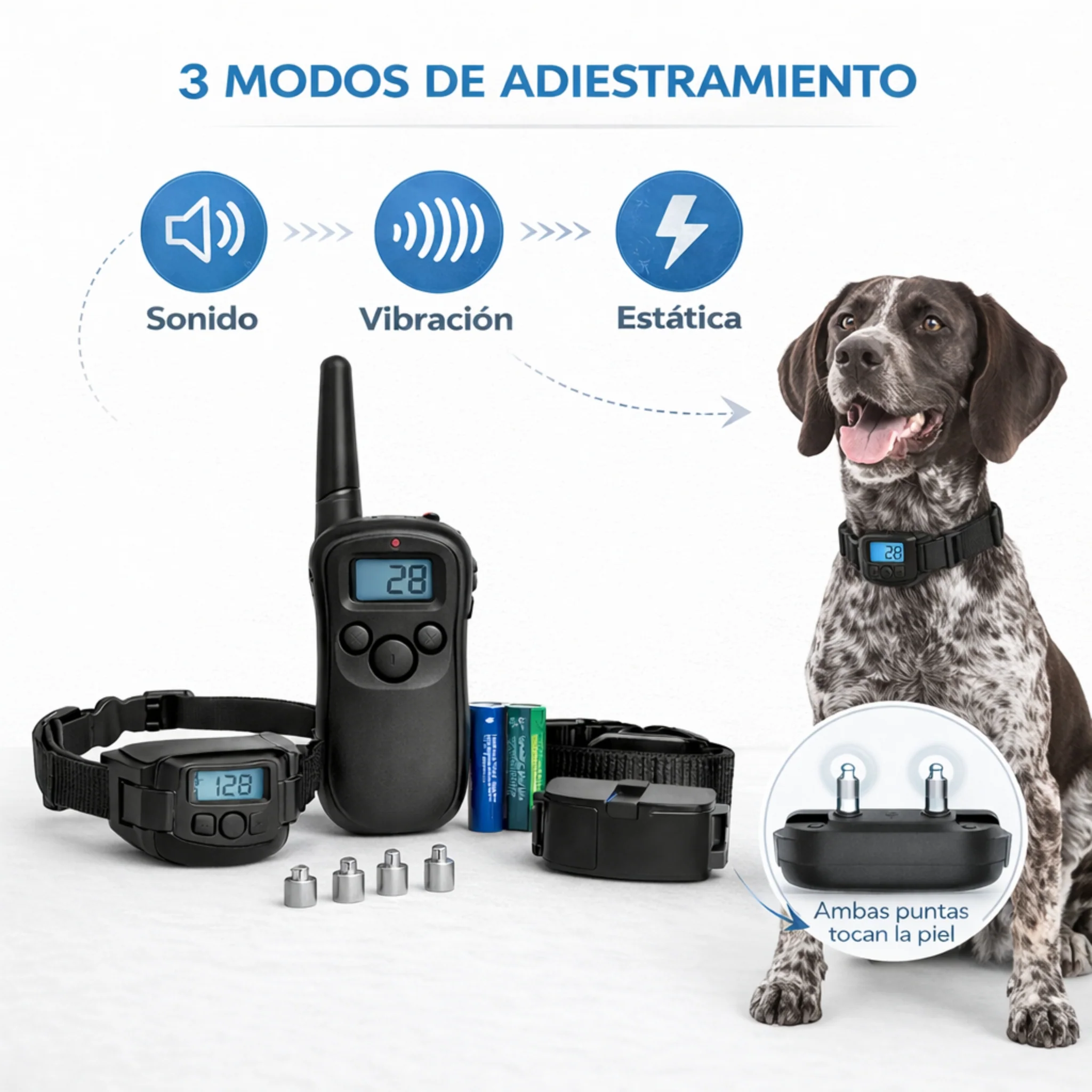 Collar de Entrenamiento Electrónico para Perros – Control Remoto Recargable - Image 2