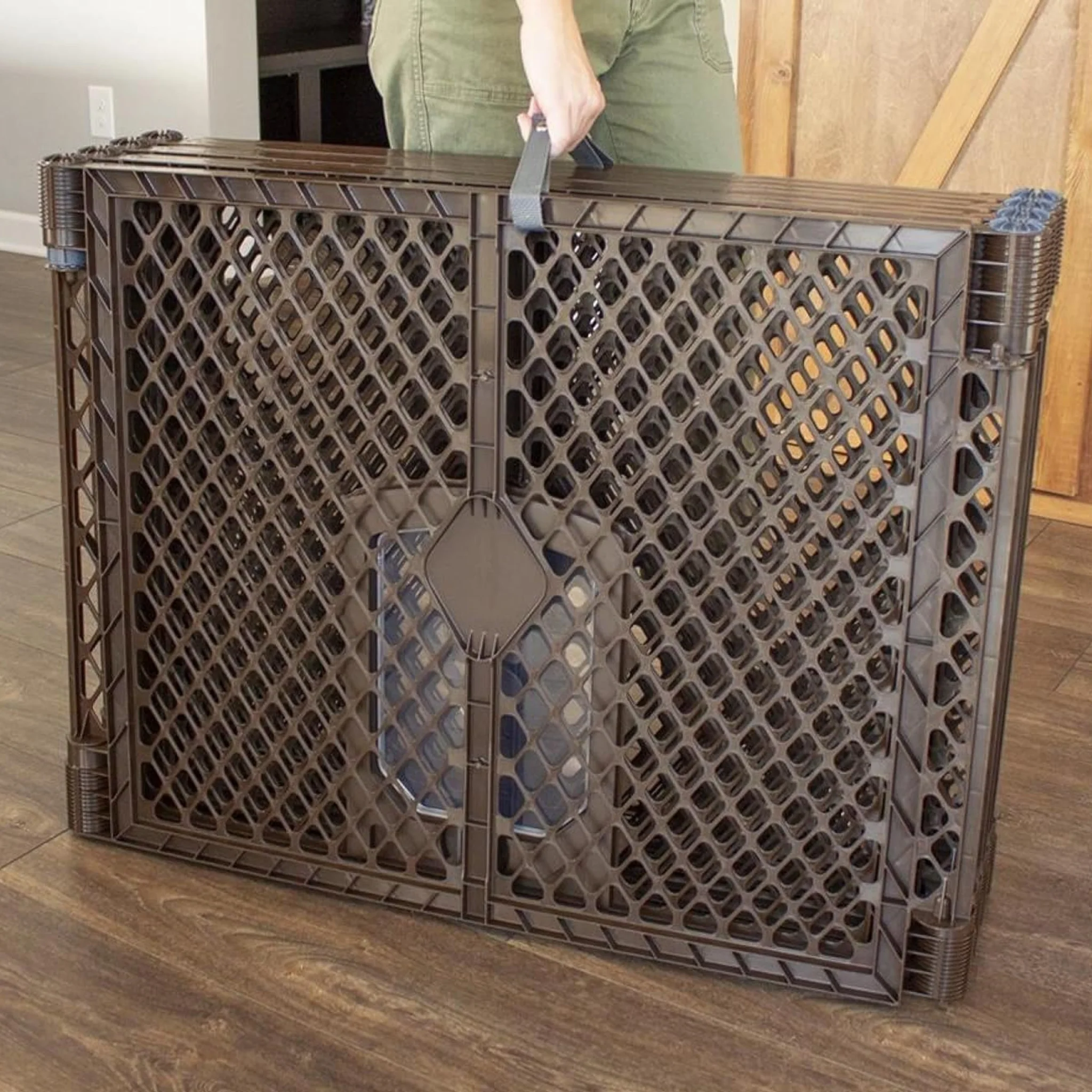 Corral Plástico con Puerta – 4 Paneles para Mascotas Pequeñas - Image 3