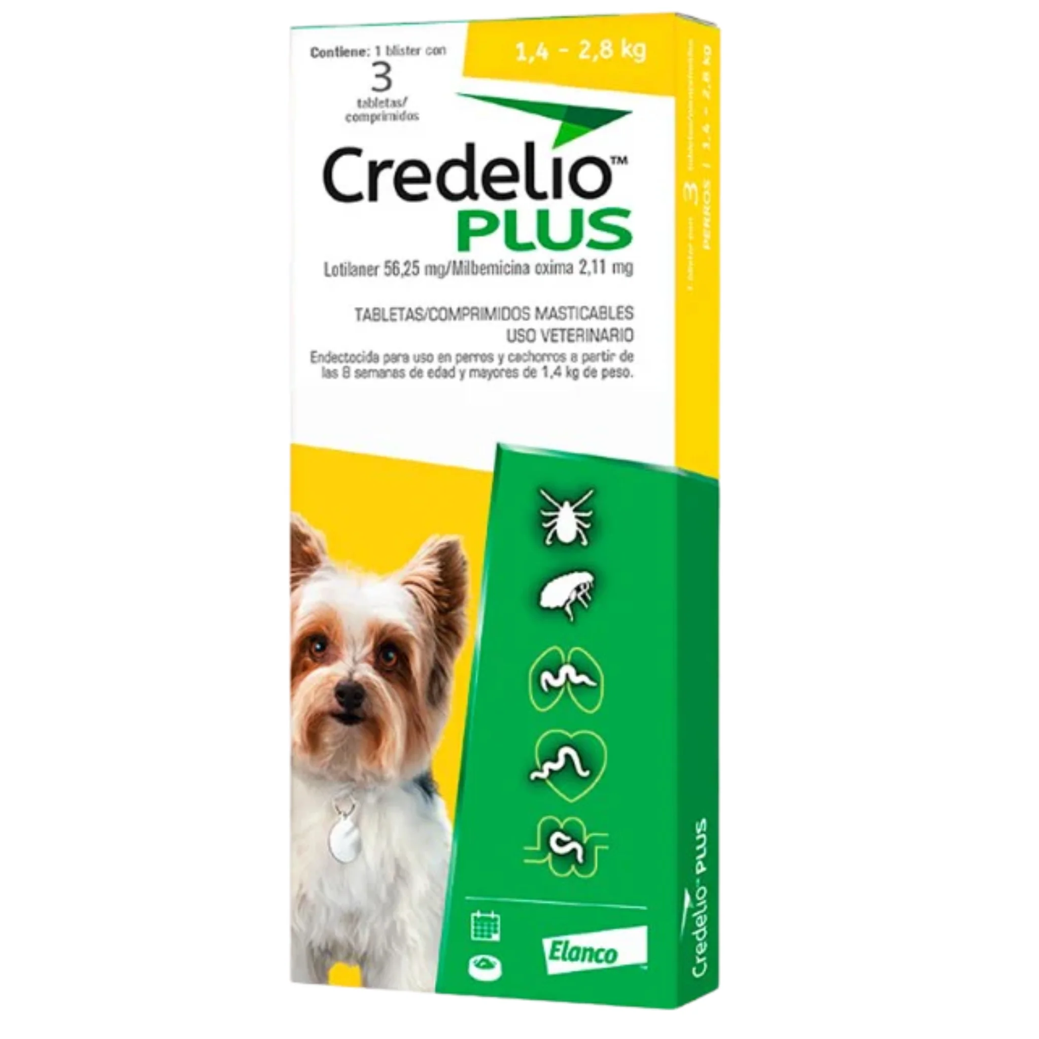Credelio Plus para Perros – Antiparasitario Interno y Externo | Caja 3 Unidades - Image 3