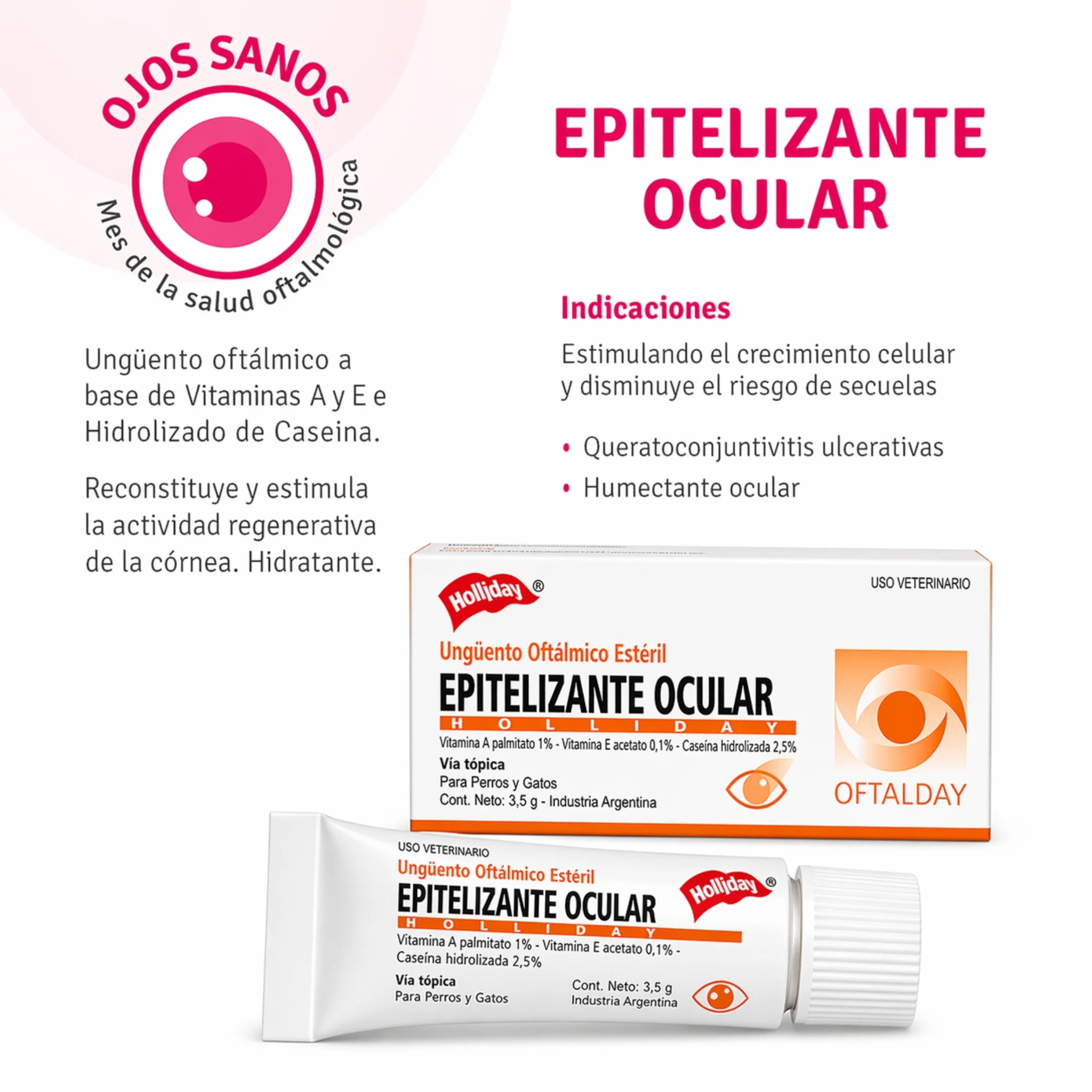 Epitelizante Ocular – Ungüento Oftálmico Regenerador para Perros y Gatos - Image 2