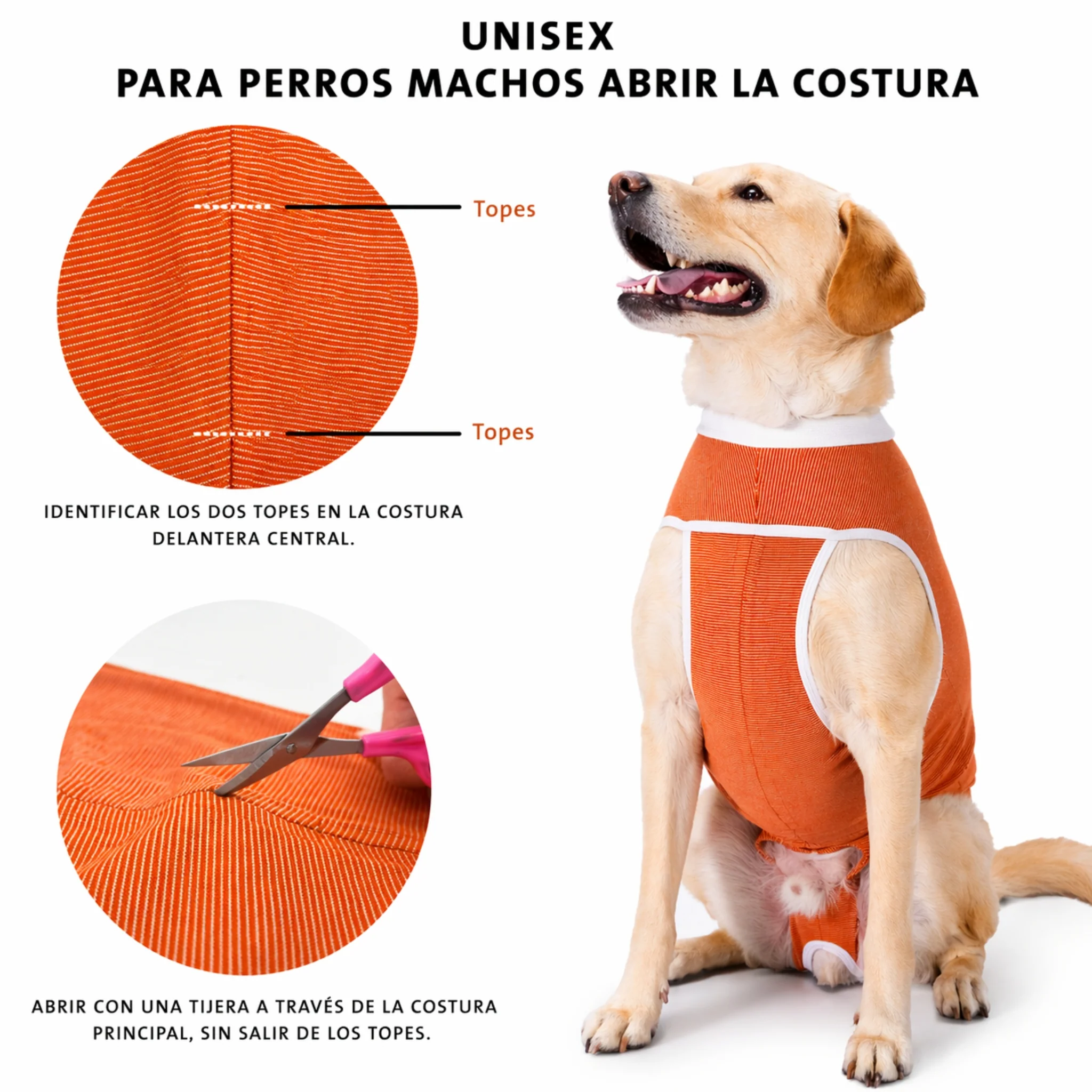 Faja Postquirúrgica de Cobre Completa con Mangas para Mascotas - Image 3