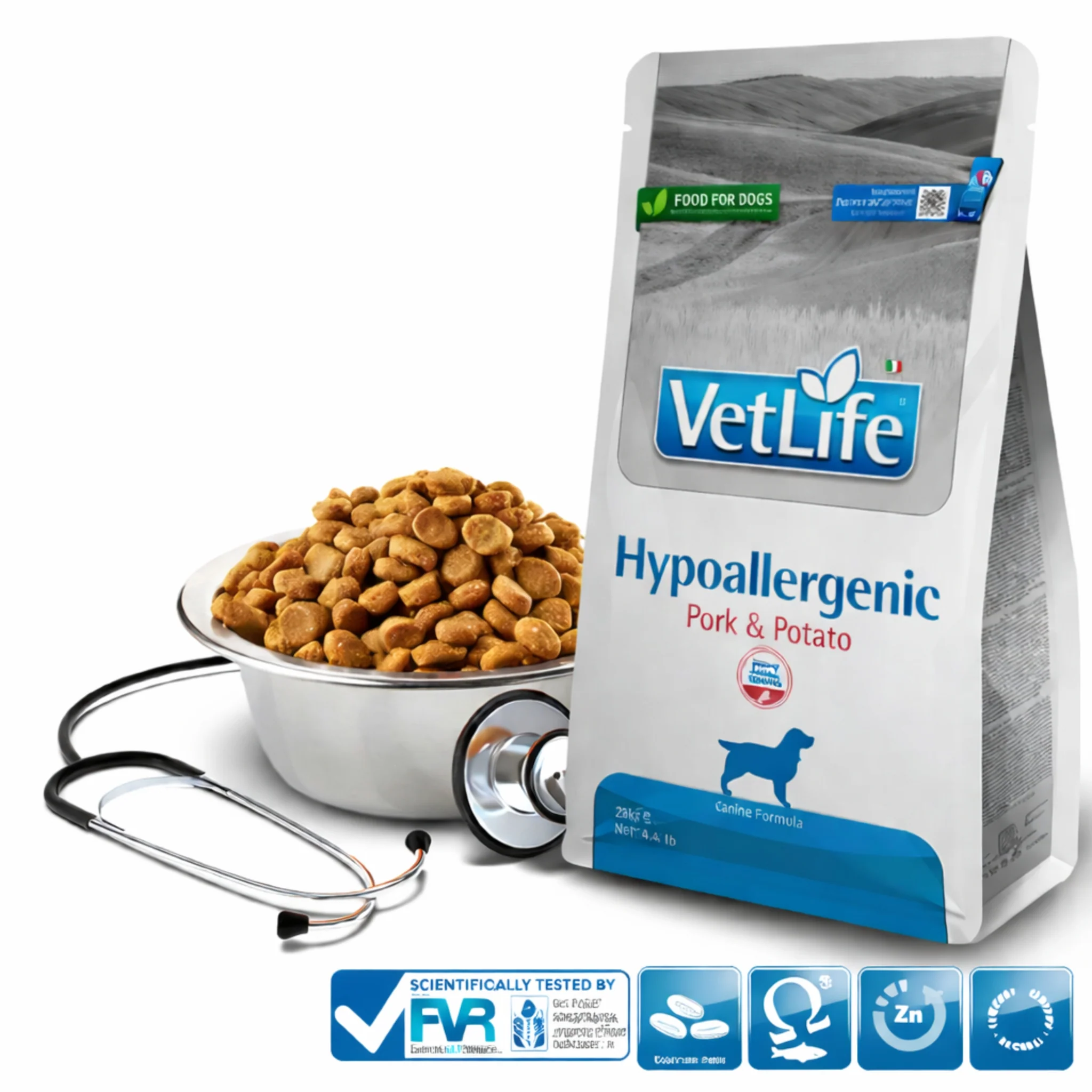 FARMINA Vet Life Hypoallergenic Pork & Potato – Para alergias e intolerancias alimentarias
