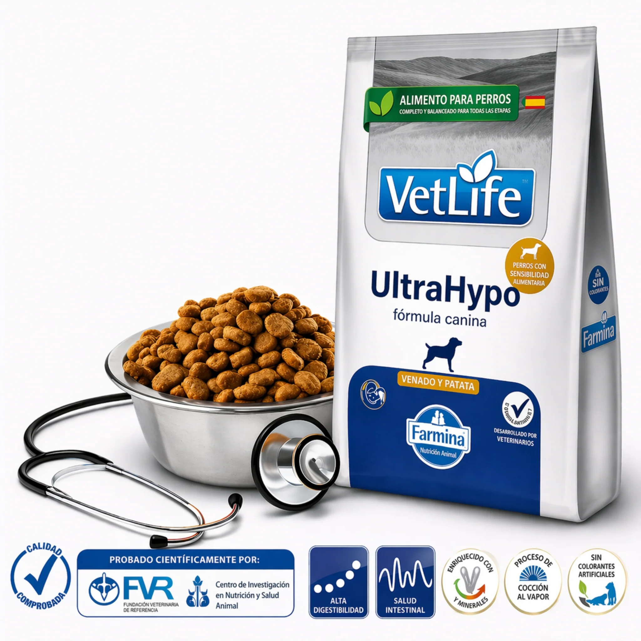 FARMINA Vet Life UltraHypo Mini – Alimento para Perros con Alergias e Intolerancias Alimentarias