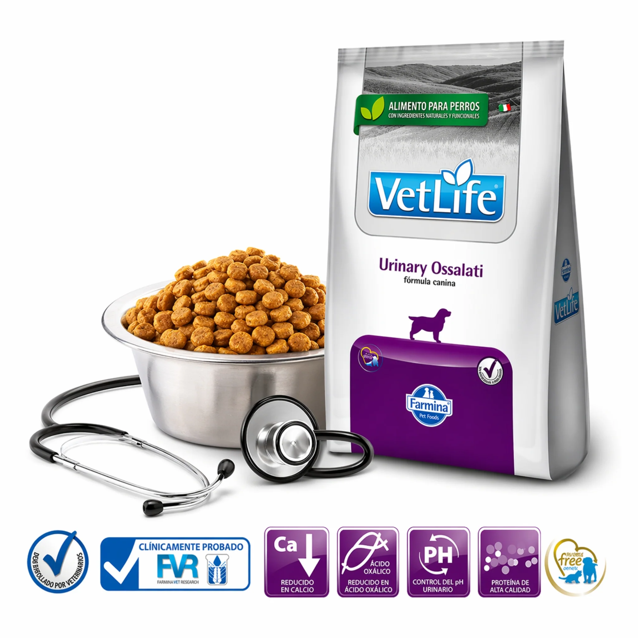 FARMINA Vet Life Urinary Oxalate Canine – Dieta veterinaria para el soporte urinario en perros