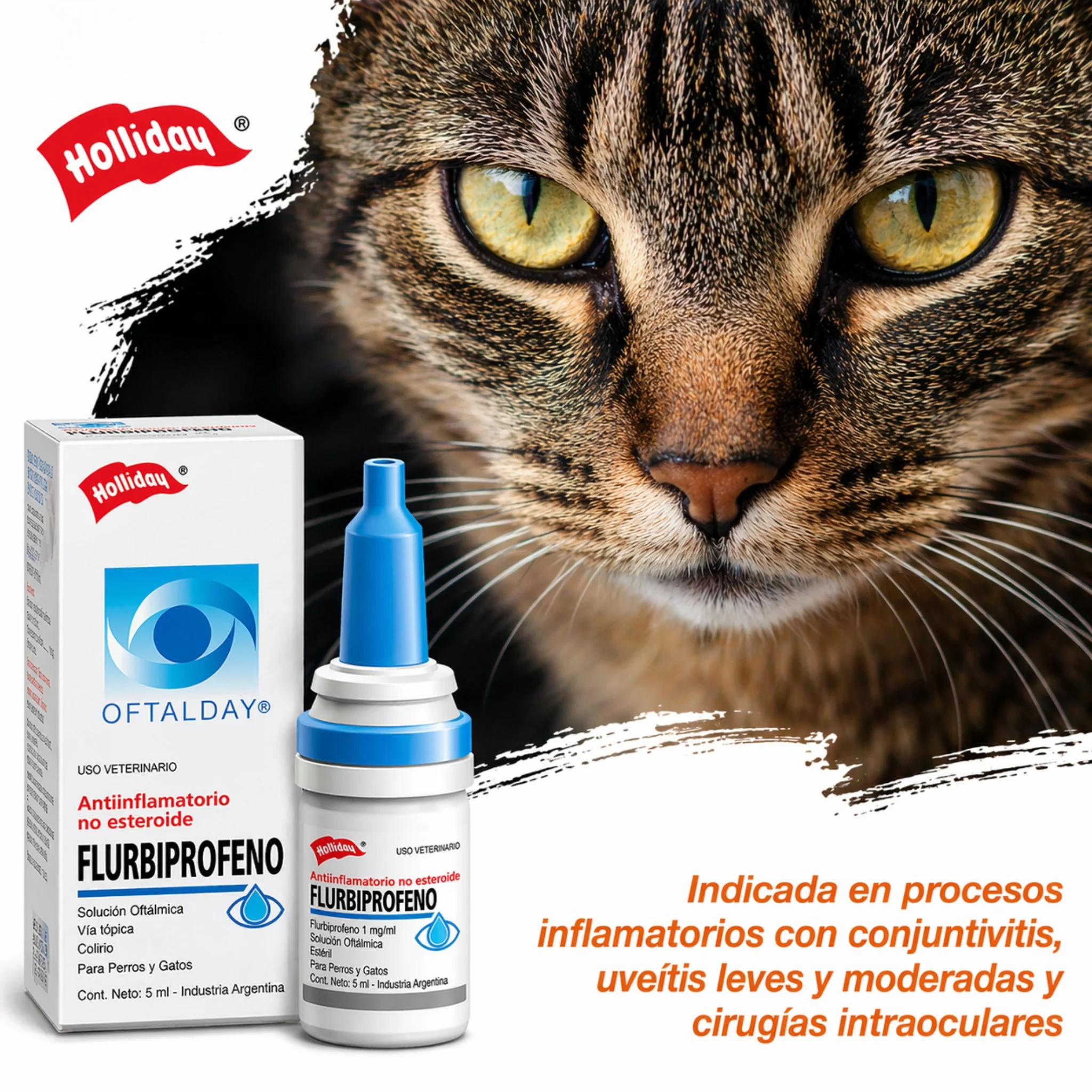 Flurbiprofeno 5 ml – Colirio Antiinflamatorio Oftálmico para Perros y Gatos - Image 2