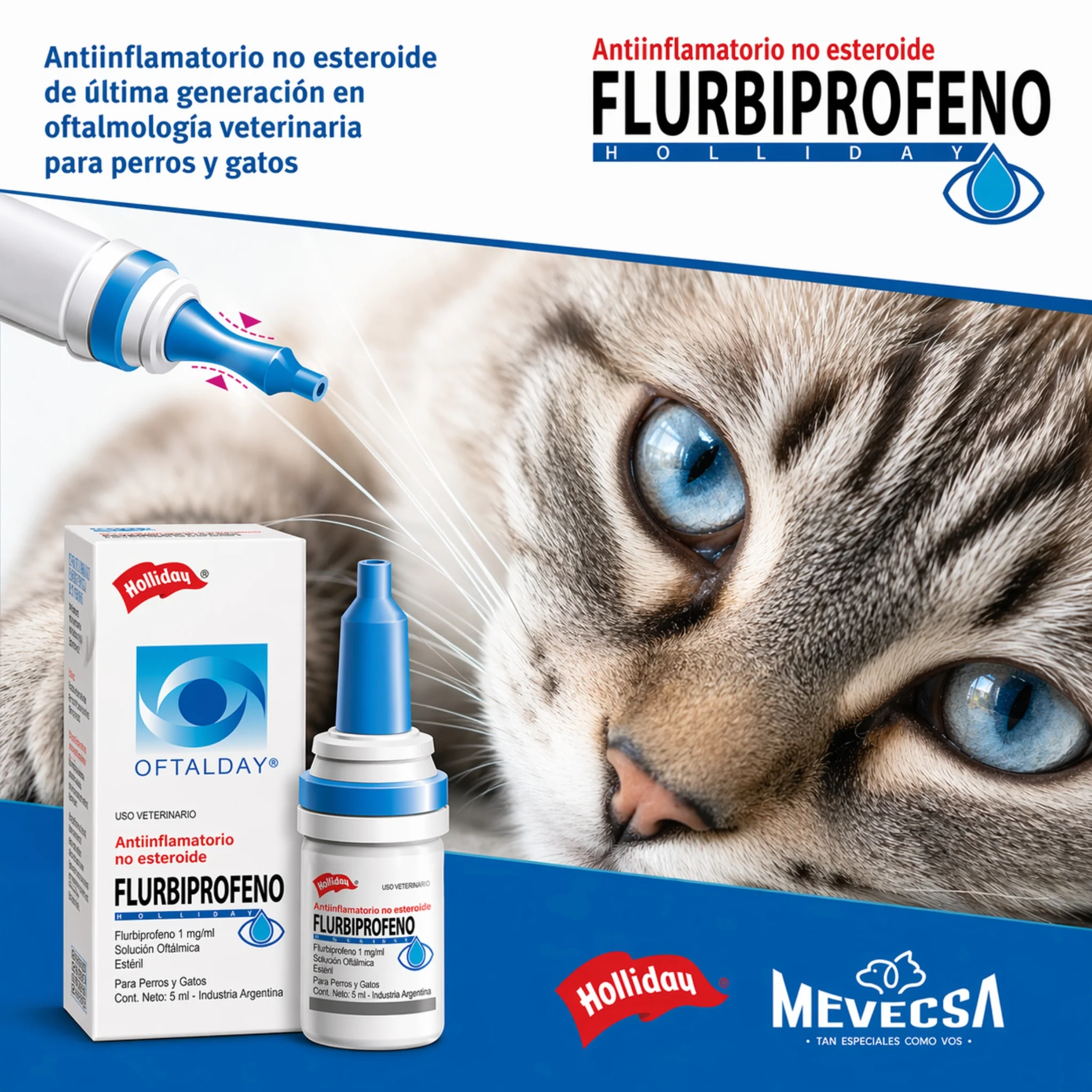 Flurbiprofeno 5 ml – Colirio Antiinflamatorio Oftálmico para Perros y Gatos - Image 3