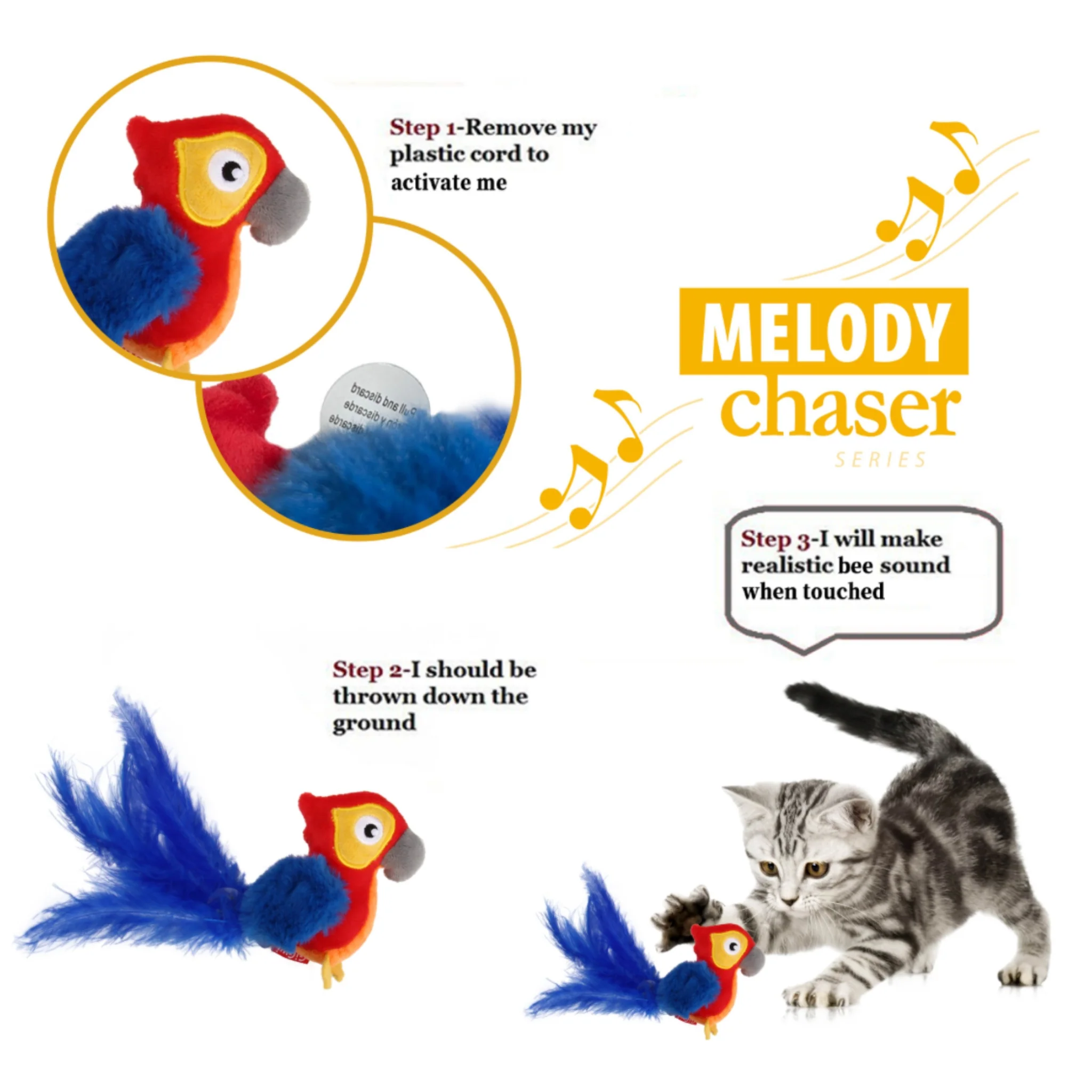 GiGwi Melody Chaser |Juguete para Gatos con Sonido Interactivo - Image 4
