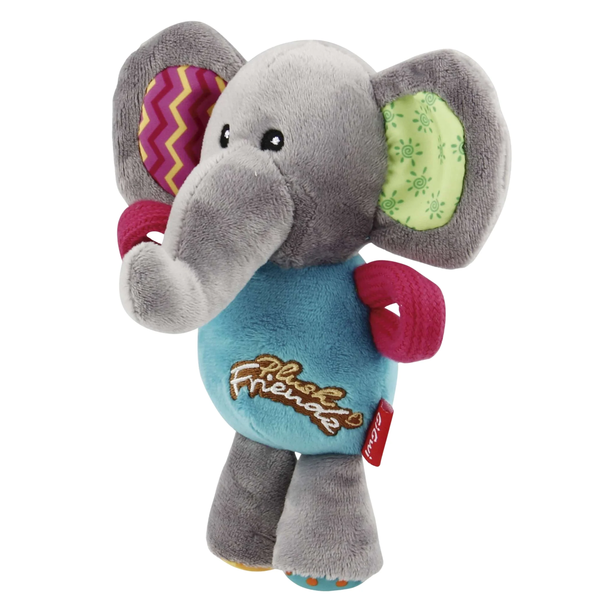GiGwi Plush Friendz Elefante – Juguete de Peluche con Sonido para Perros