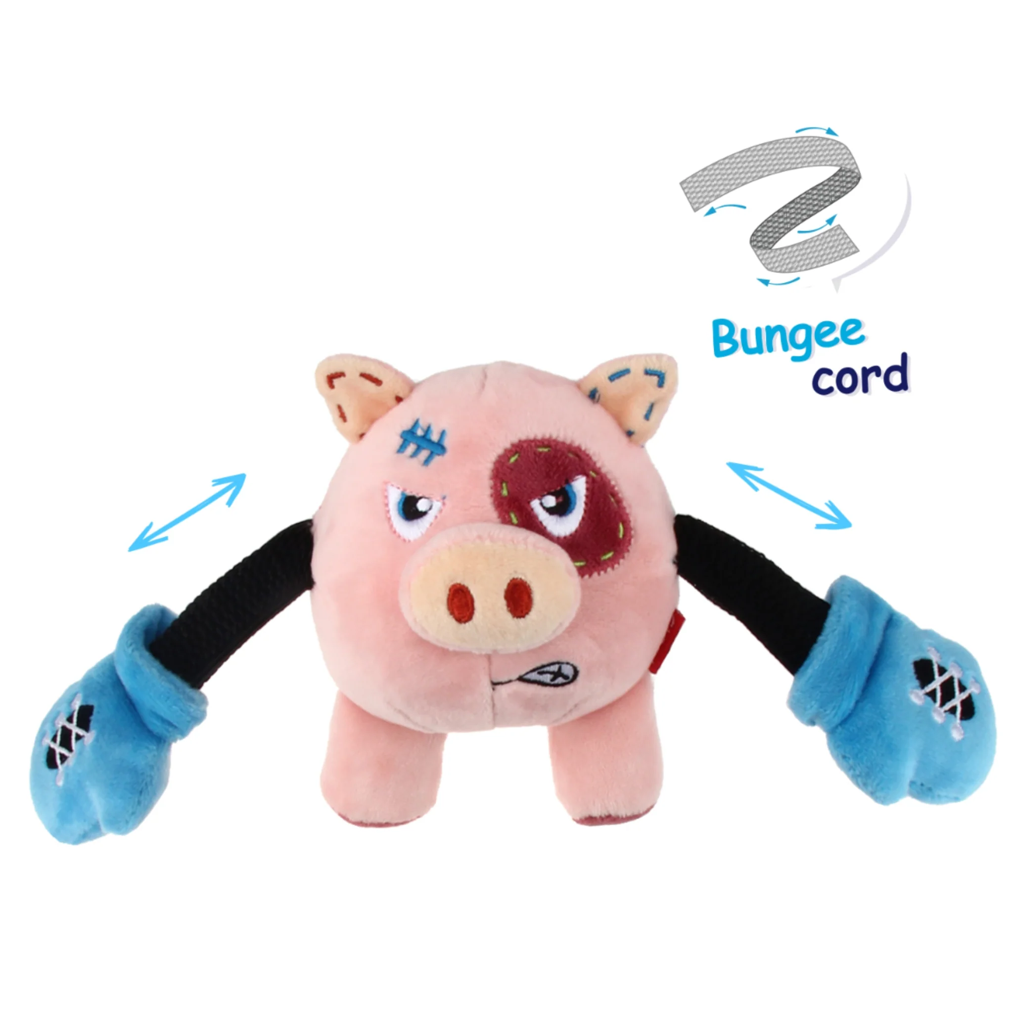 GiGwi Rock Zoo King Boxer – Juguete de Peluche con Sonido para Perros - Image 2