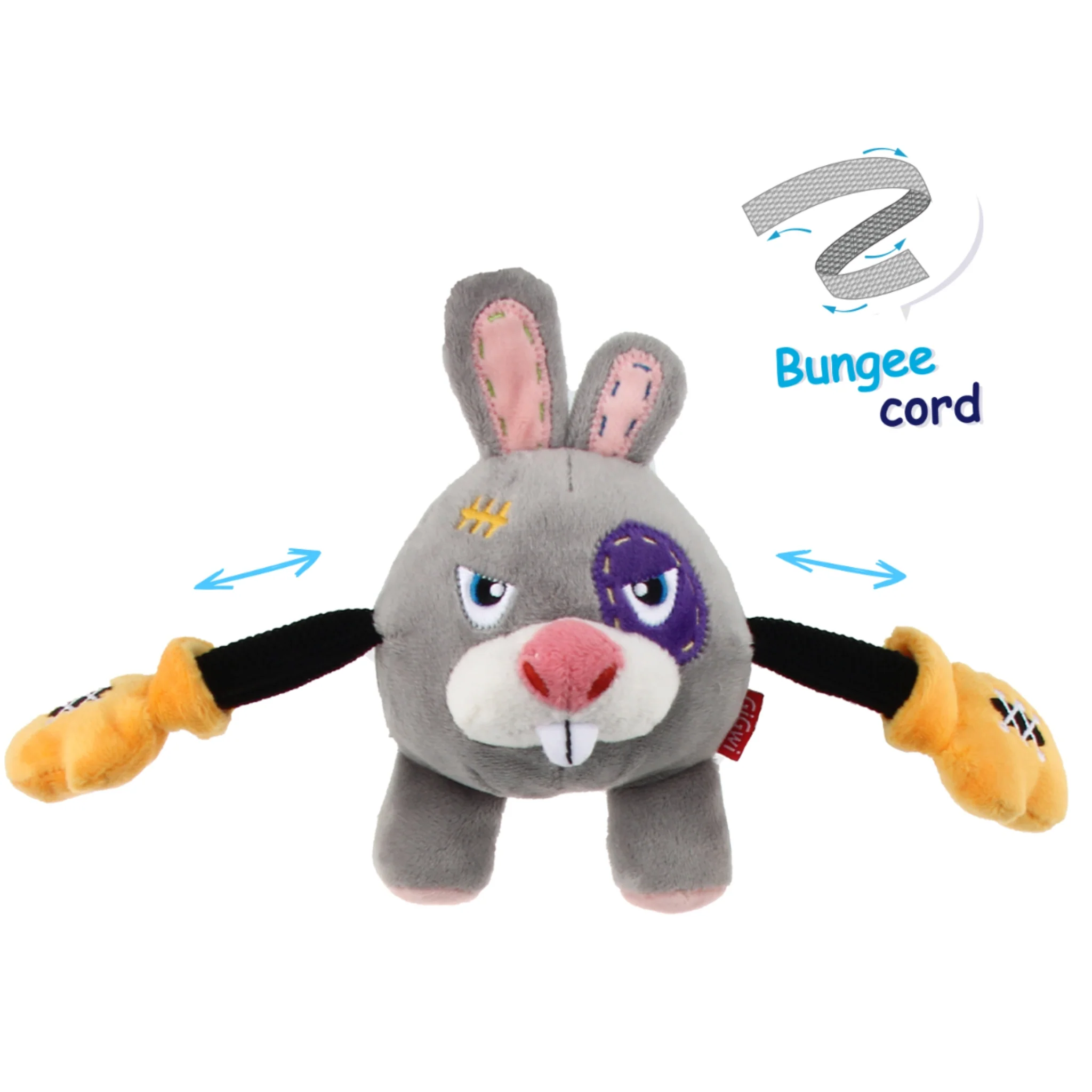 GiGwi Rock Zoo King Boxer – Juguete de Peluche con Sonido para Perros - Image 3