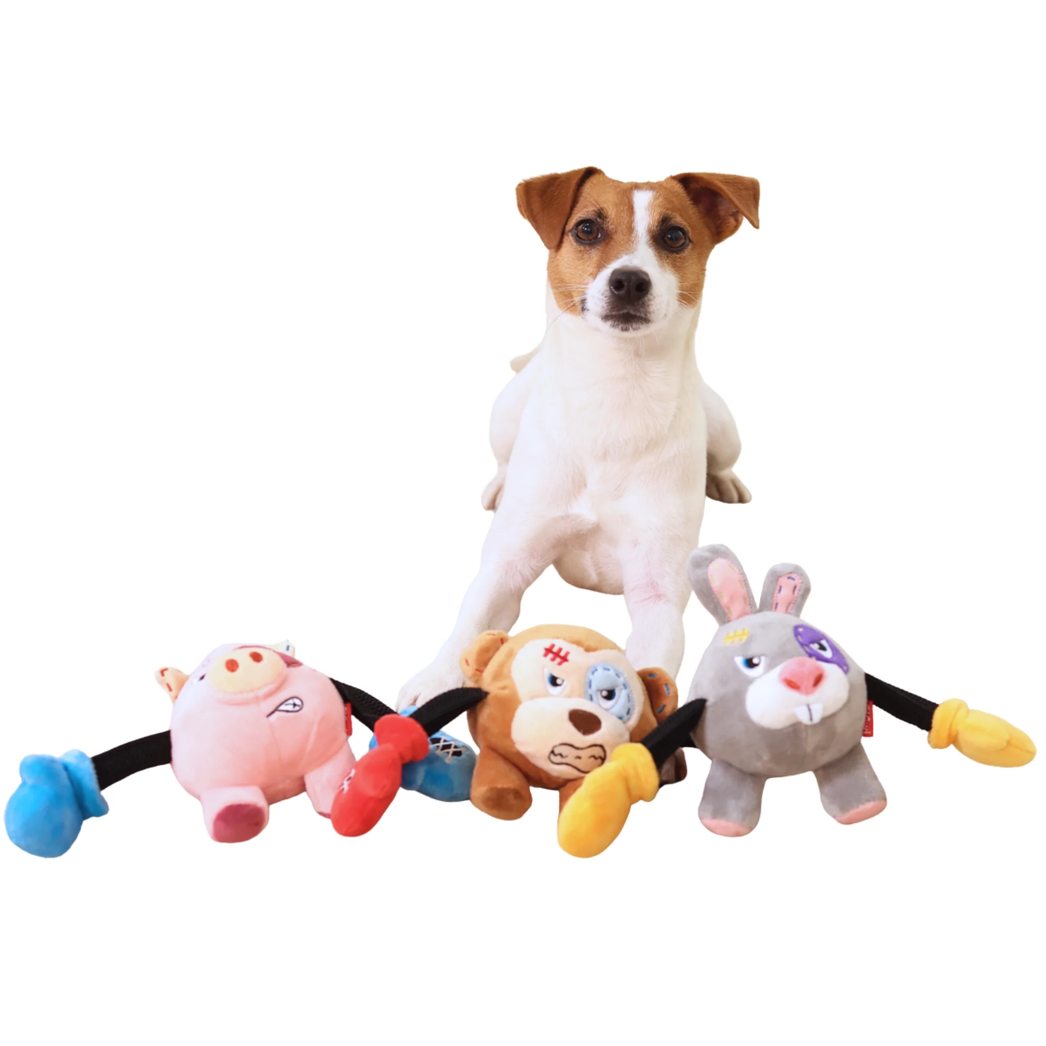 GiGwi Rock Zoo King Boxer – Juguete de Peluche con Sonido para Perros - Image 5