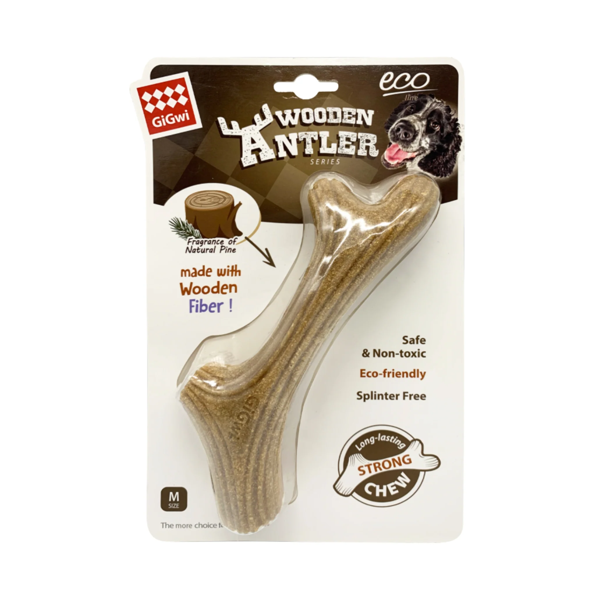 GiGwi Wooden Antler para Perros | Mordedor Natural de Madera Resistente - Image 4