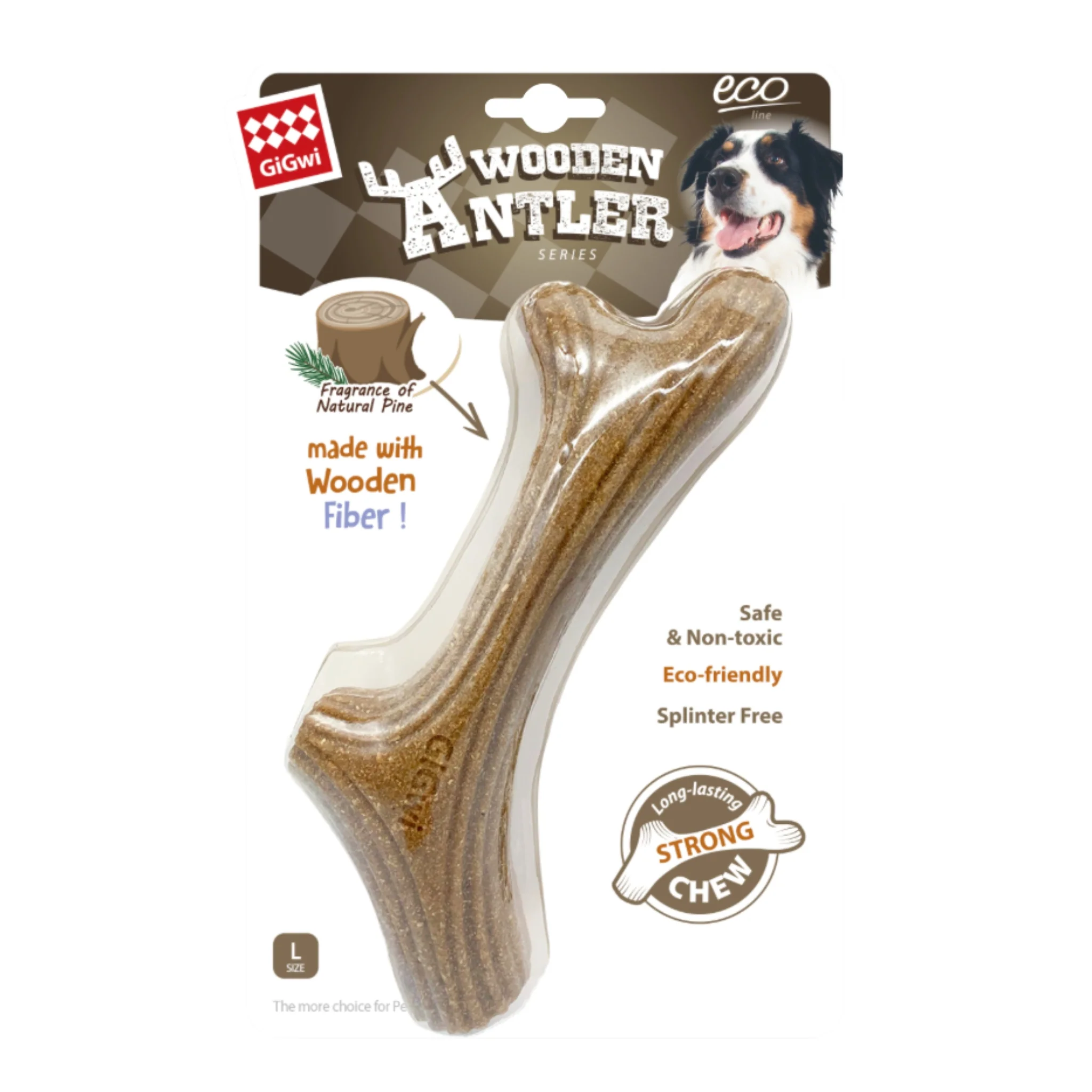 GiGwi Wooden Antler para Perros | Mordedor Natural de Madera Resistente - Image 5