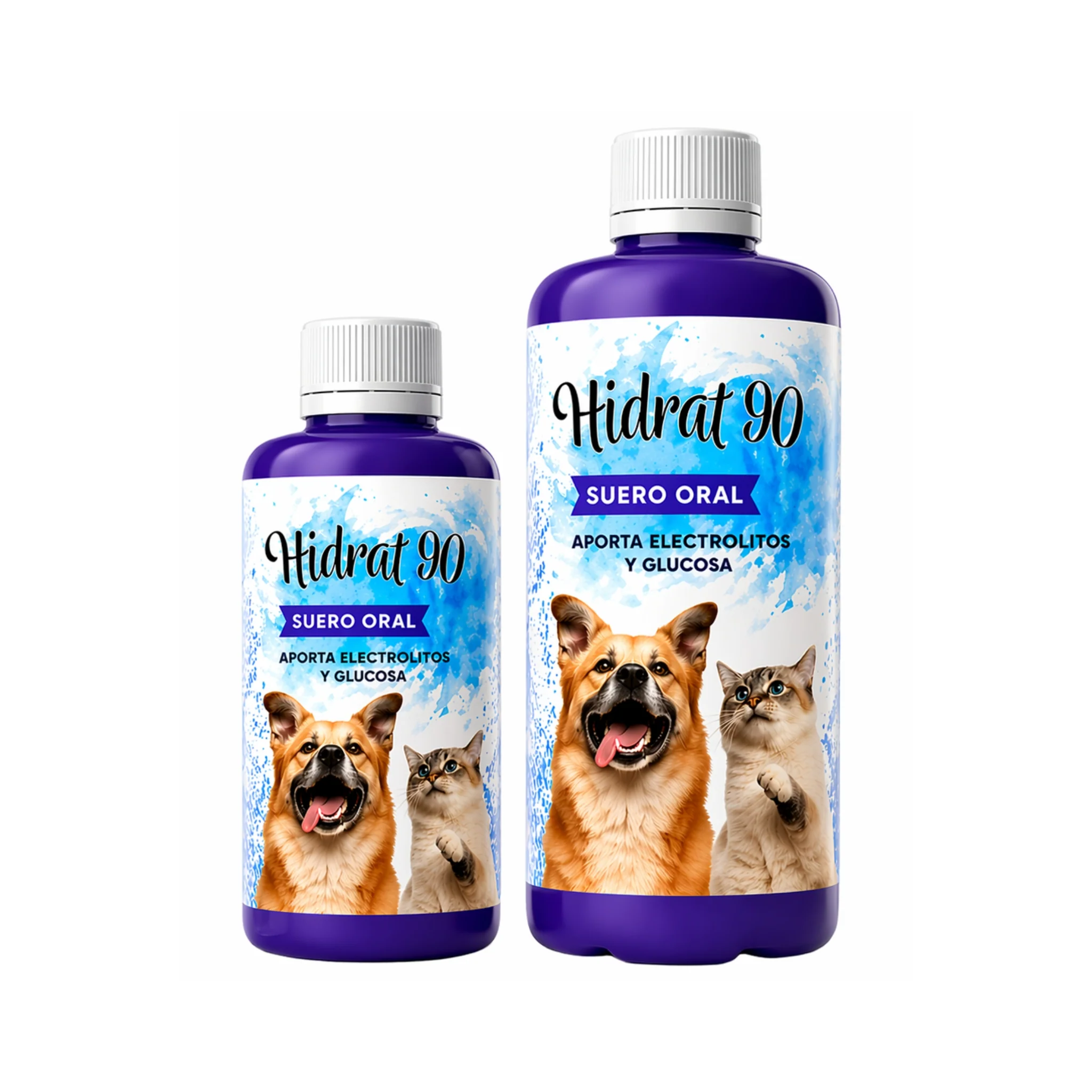 Hidrat-90® Suero Oral Veterinario para Deshidratación en Perros y Gatos