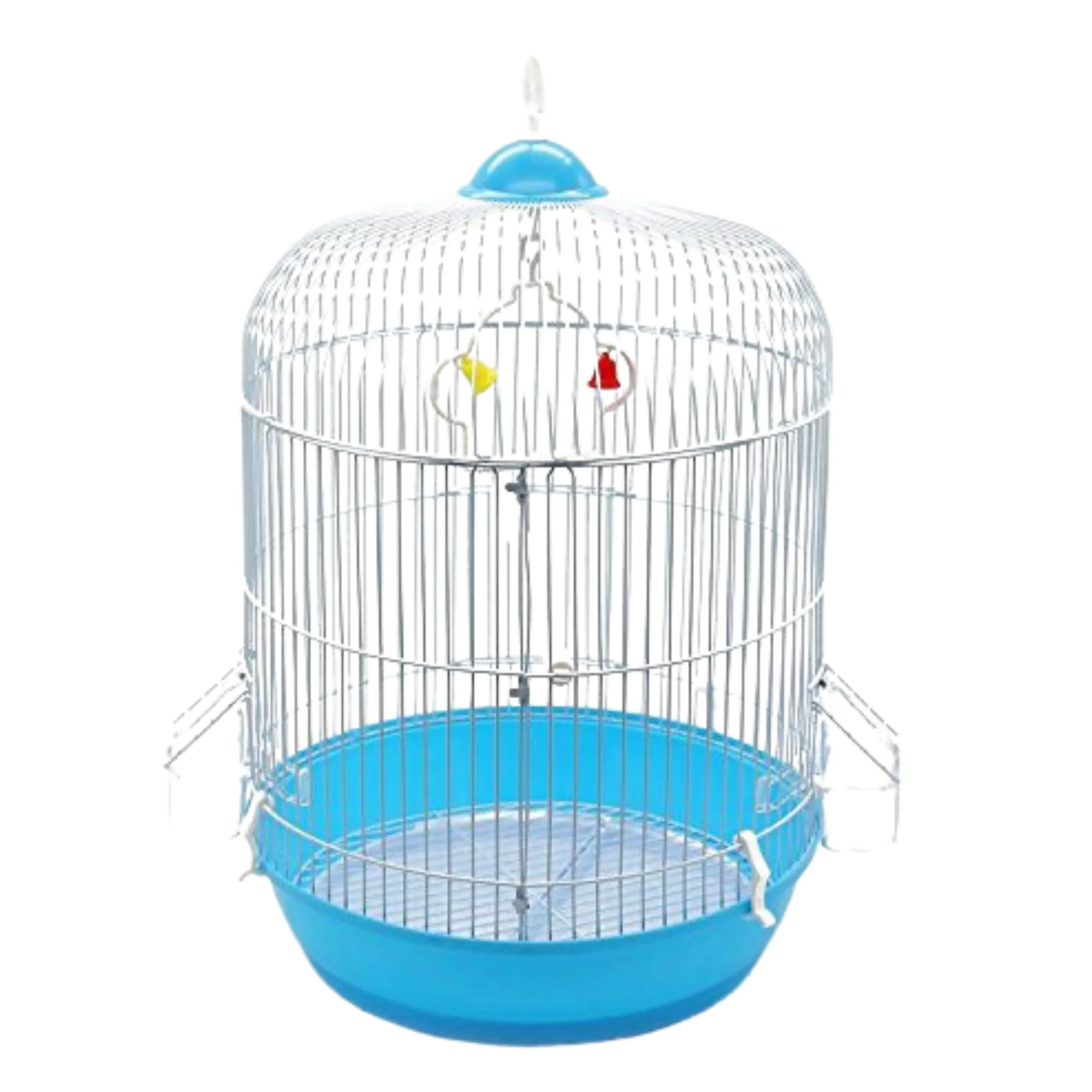 Jaula Redonda Metálica para Aves