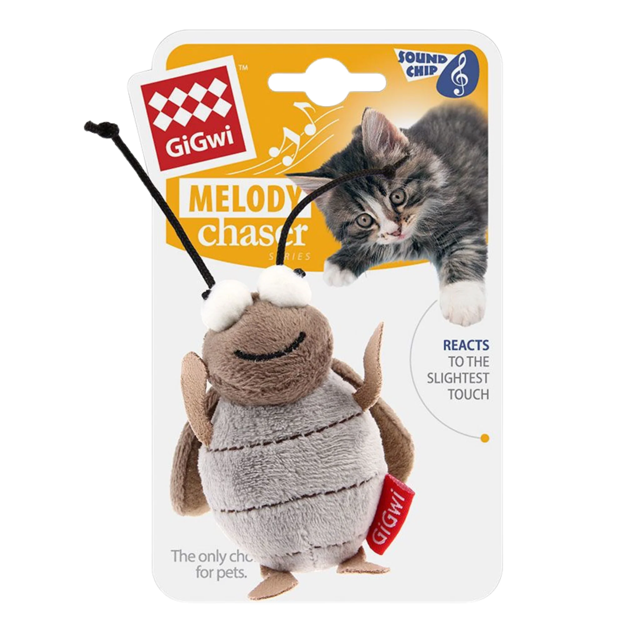 Juguete GIGWI Melody Chaser & Shining Friendz – Insectos Interactivos con luz para gato - Image 12