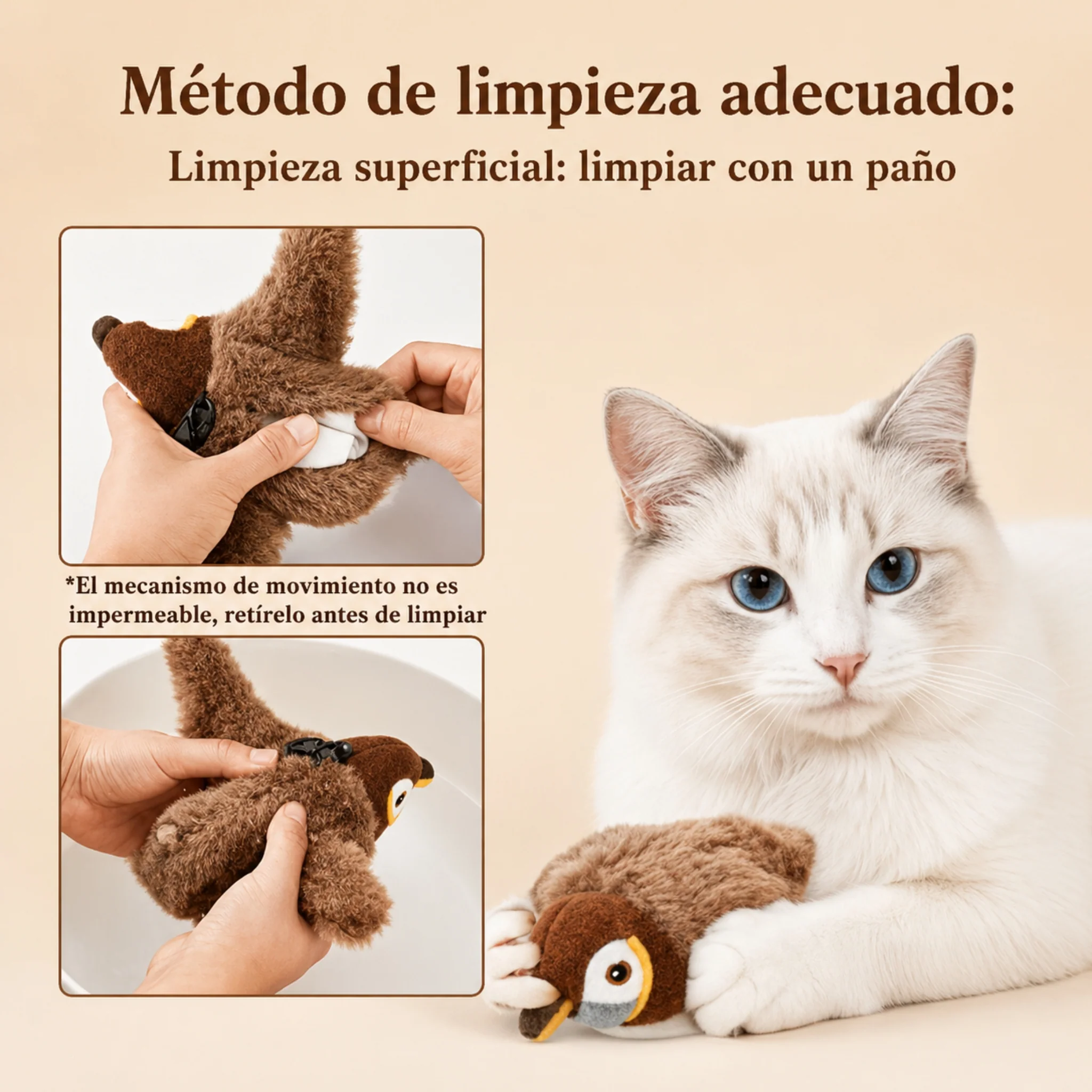 Juguete Interactivo Pajarito para Gatos – Estimula el Instinto de Caza y Juego - Image 4