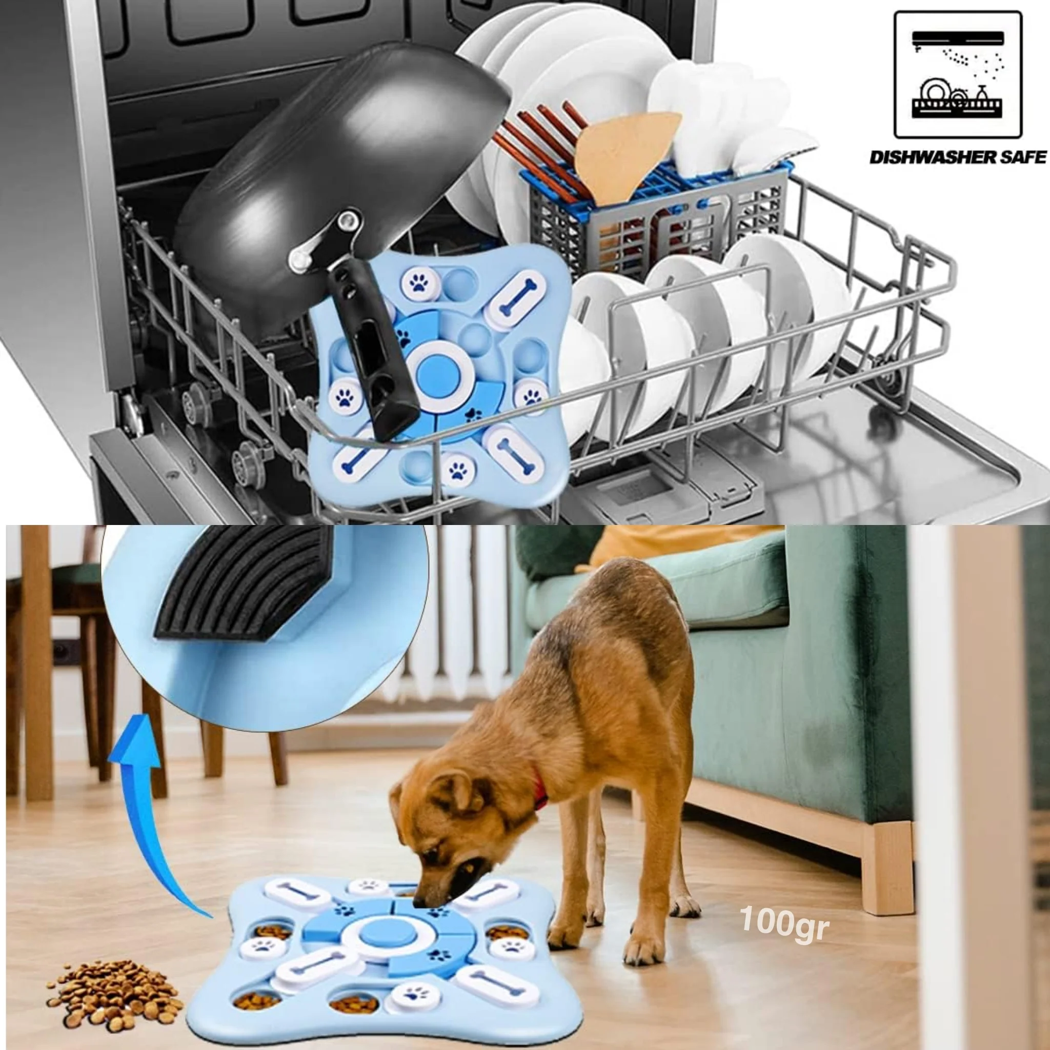 Juguete Interactivo y Comedero Lento para Perros y Gatos – Entrenamiento Mental y Alivio del Estrés - Image 3