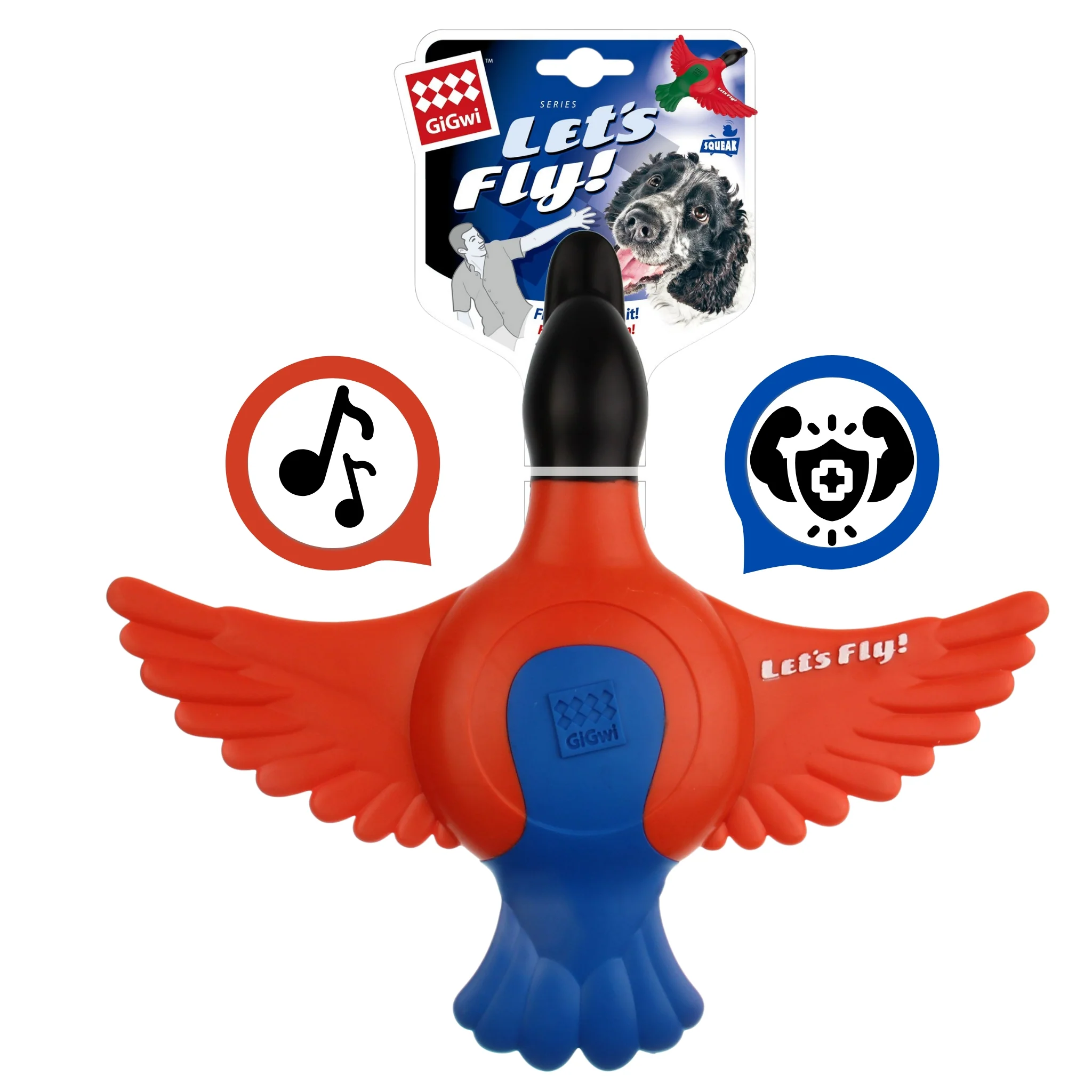 Juguete para perro GIGWI  Let's Fly Duck