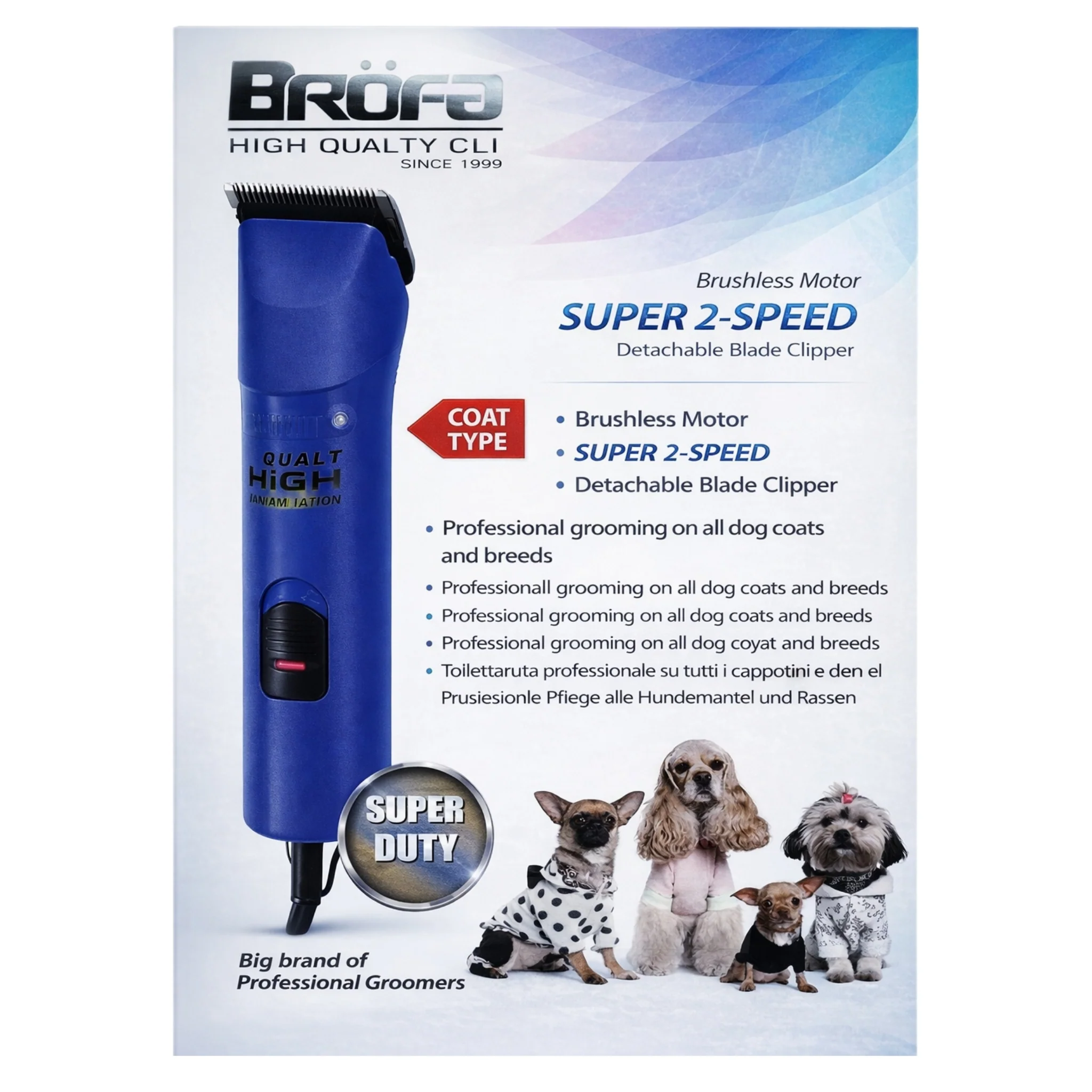 Máquina Rasuradora Profesional de 2 Velocidades para Grooming - Peluquería Canina - Image 3