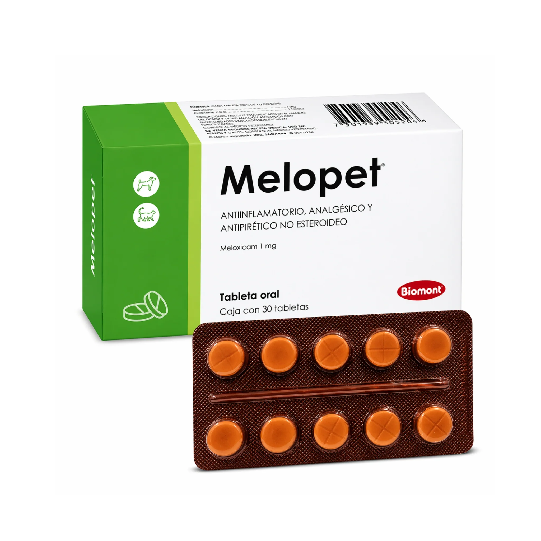 Melopet – Antiinflamatorio, Analgésico y Antipirético para Perros y Gatos