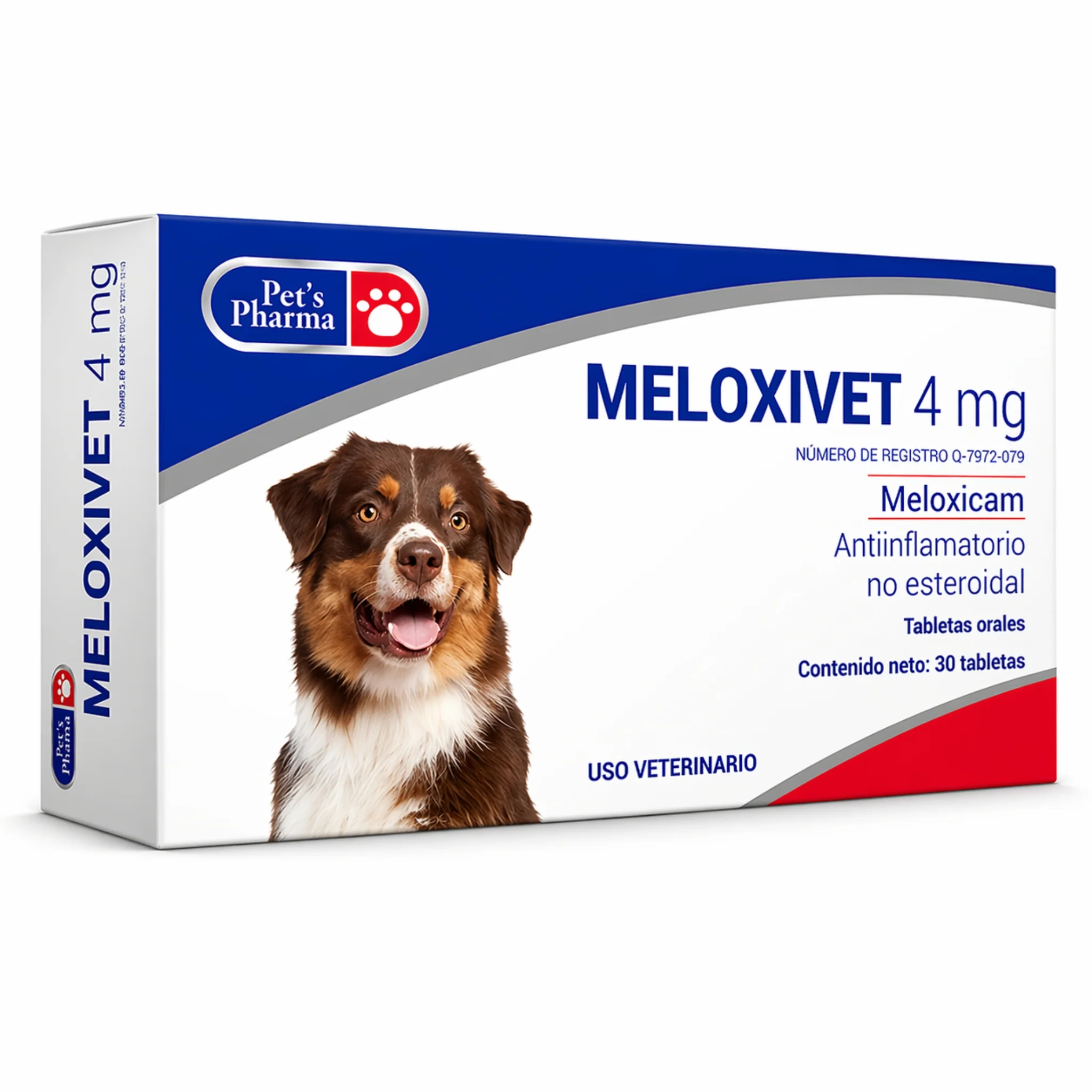 Meloxivet 4 mg – Antiinflamatorio, Analgésico y Antipirético para Perros y Gatos