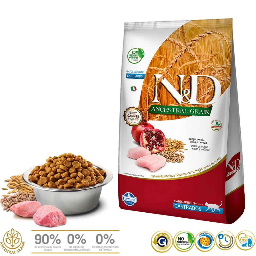 N&D Ancestral Cat Pollo Adulto Castrado