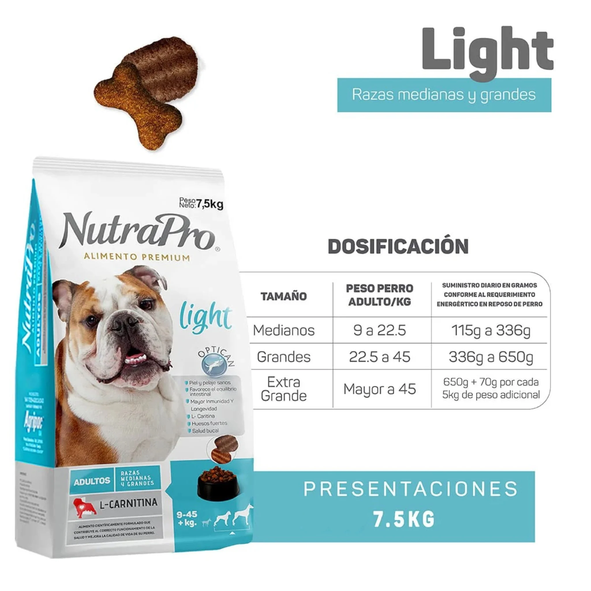 NutraPro Adulto Light 7,5kg - Image 3