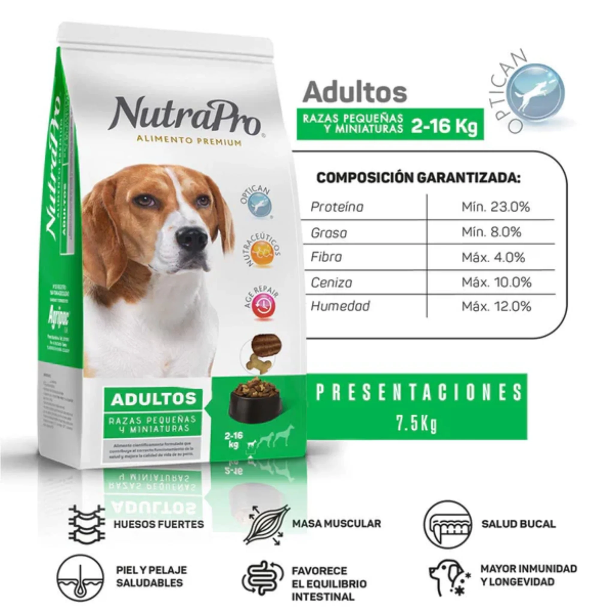 Nutrapro Adulto Razas Pequeñas y Miniaturas 7.5 kg - Image 2