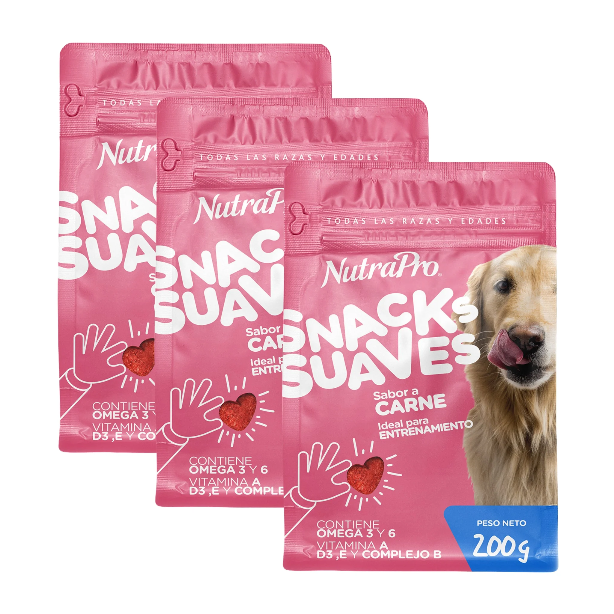 NutraPro Galletas Sabor a Carne– Snack Nutritivo para Perros