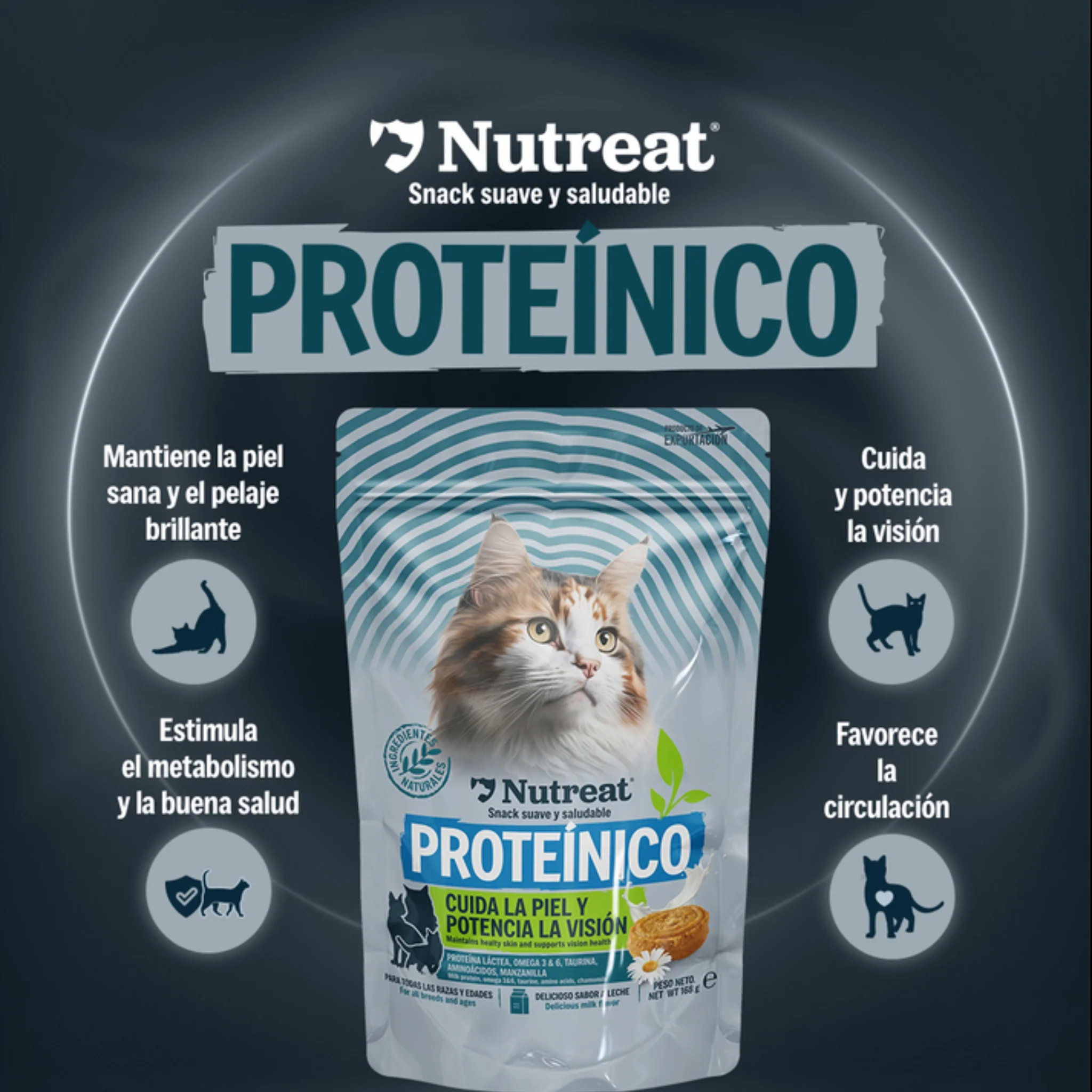 Nutreat Snack Proteínico 2PACK para Gatos – Premio Nutritivo y Funcional - Image 3