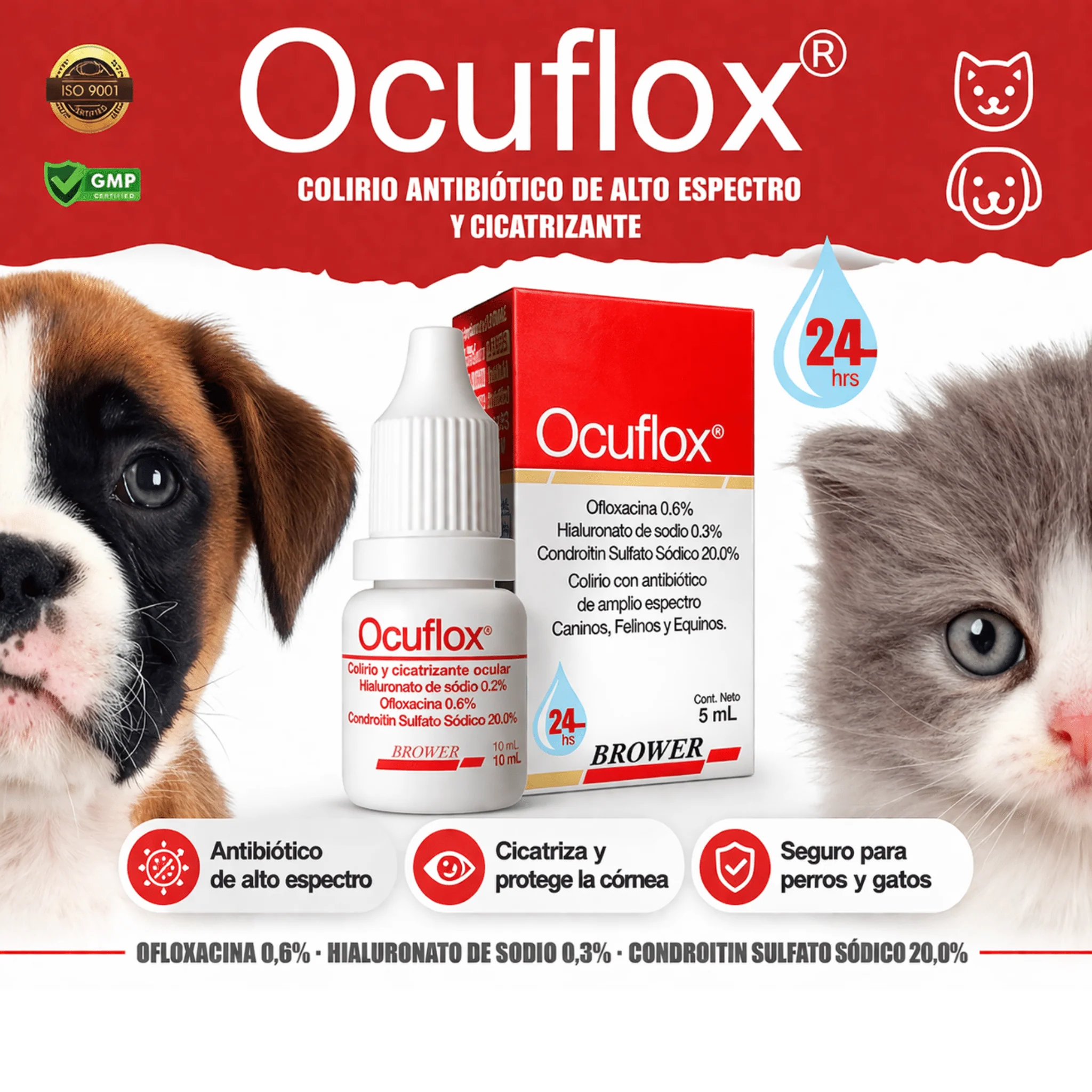 Ocuflox - Colirio Antibiótico para Perros y Gatos - Image 2